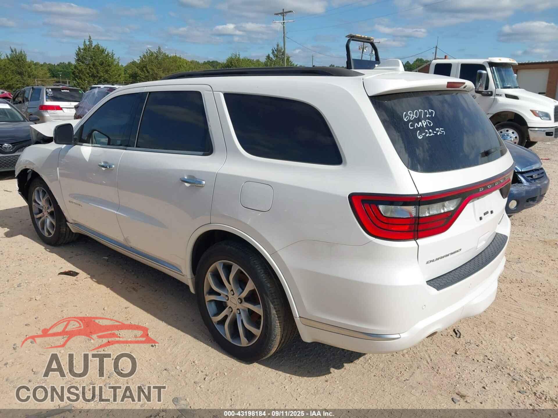 DODGE DURANGO 2017 - 1C4RDHEG1HC680727