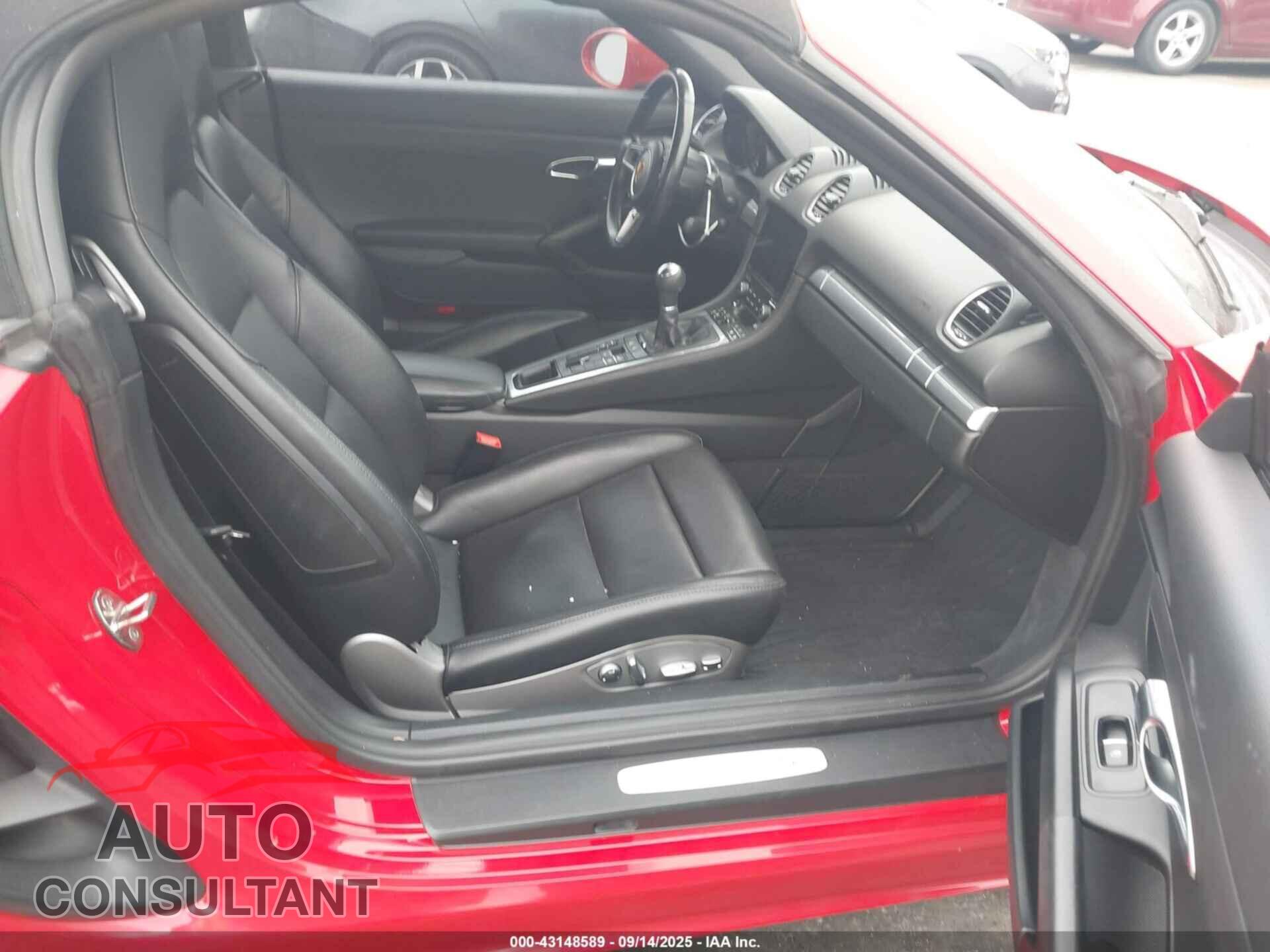 PORSCHE 718 BOXSTER 2017 - WP0CB2A82HS240836