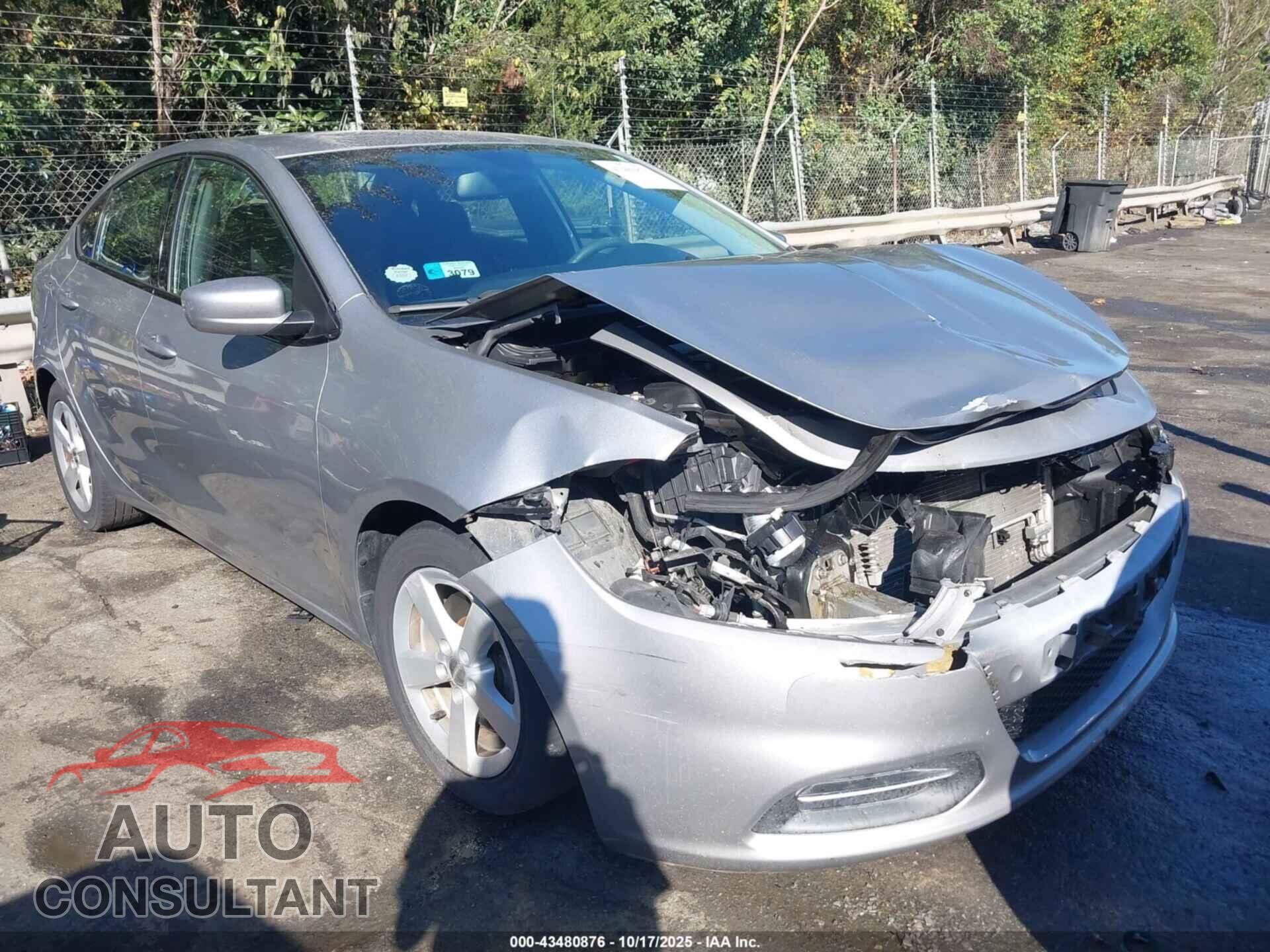 DODGE DART 2015 - 1C3CDFBB9FD275519