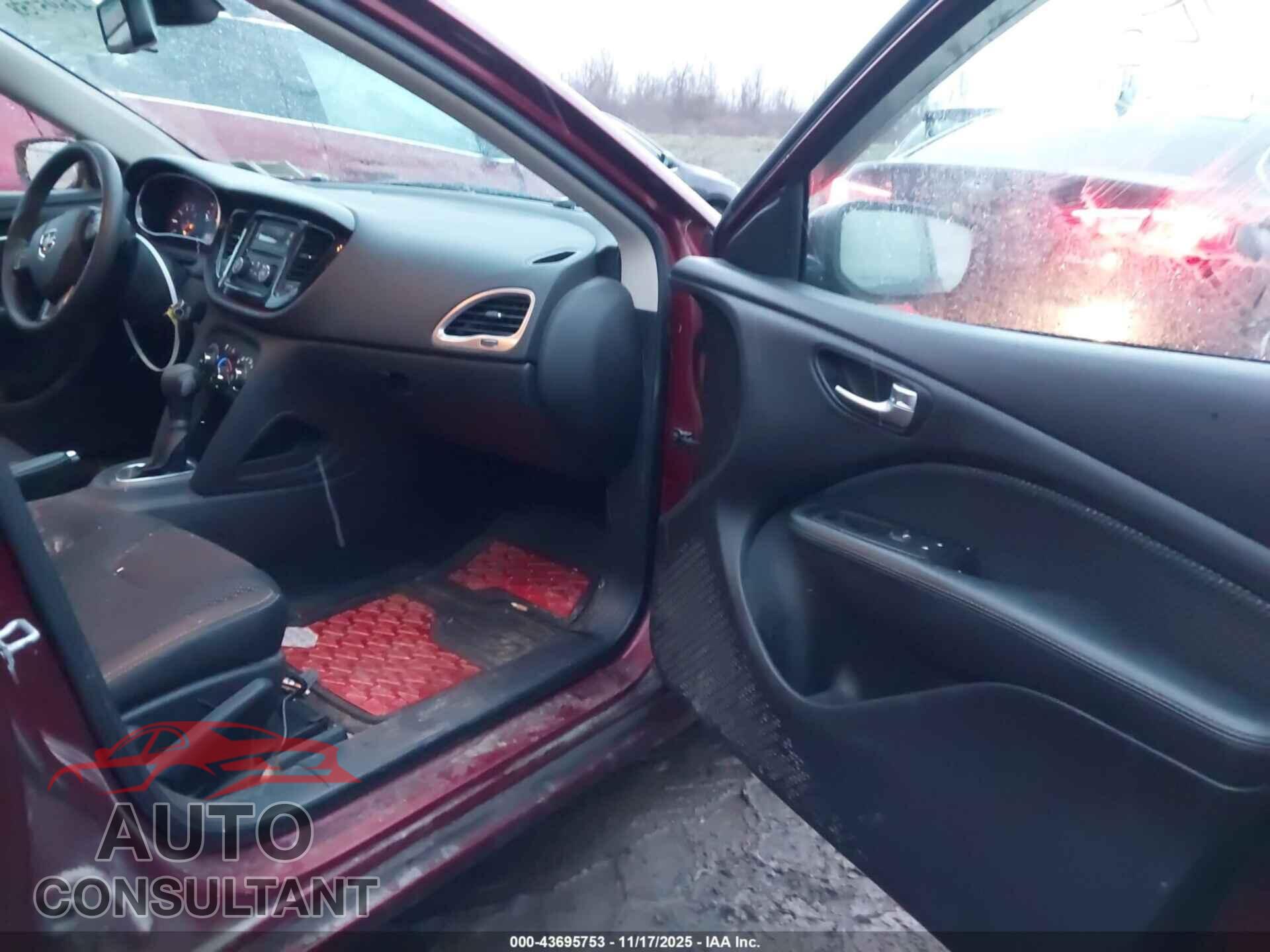 DODGE DART 2015 - 1C3CDFBB5FD344206