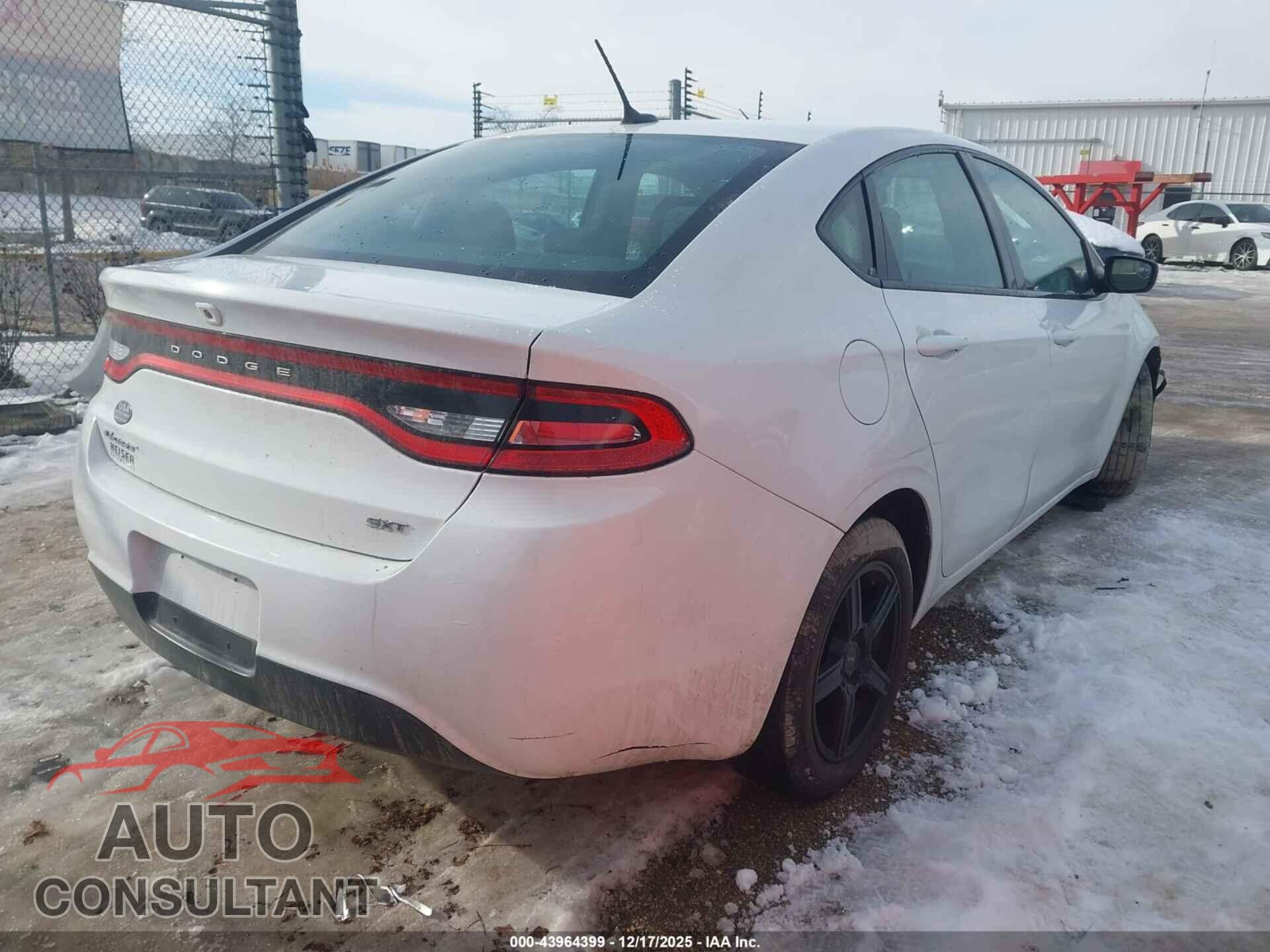 DODGE DART 2015 - 1C3CDFBB6FD102167