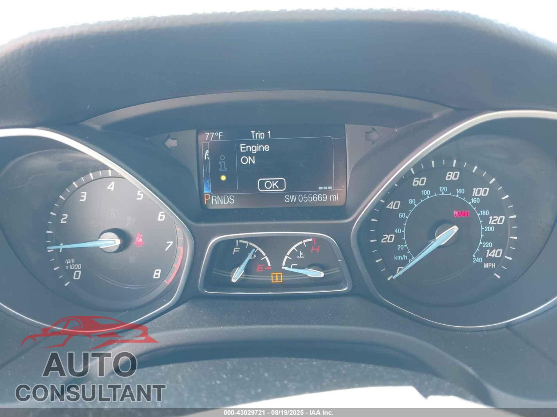 FORD FOCUS 2014 - 1FADP3N29EL144716