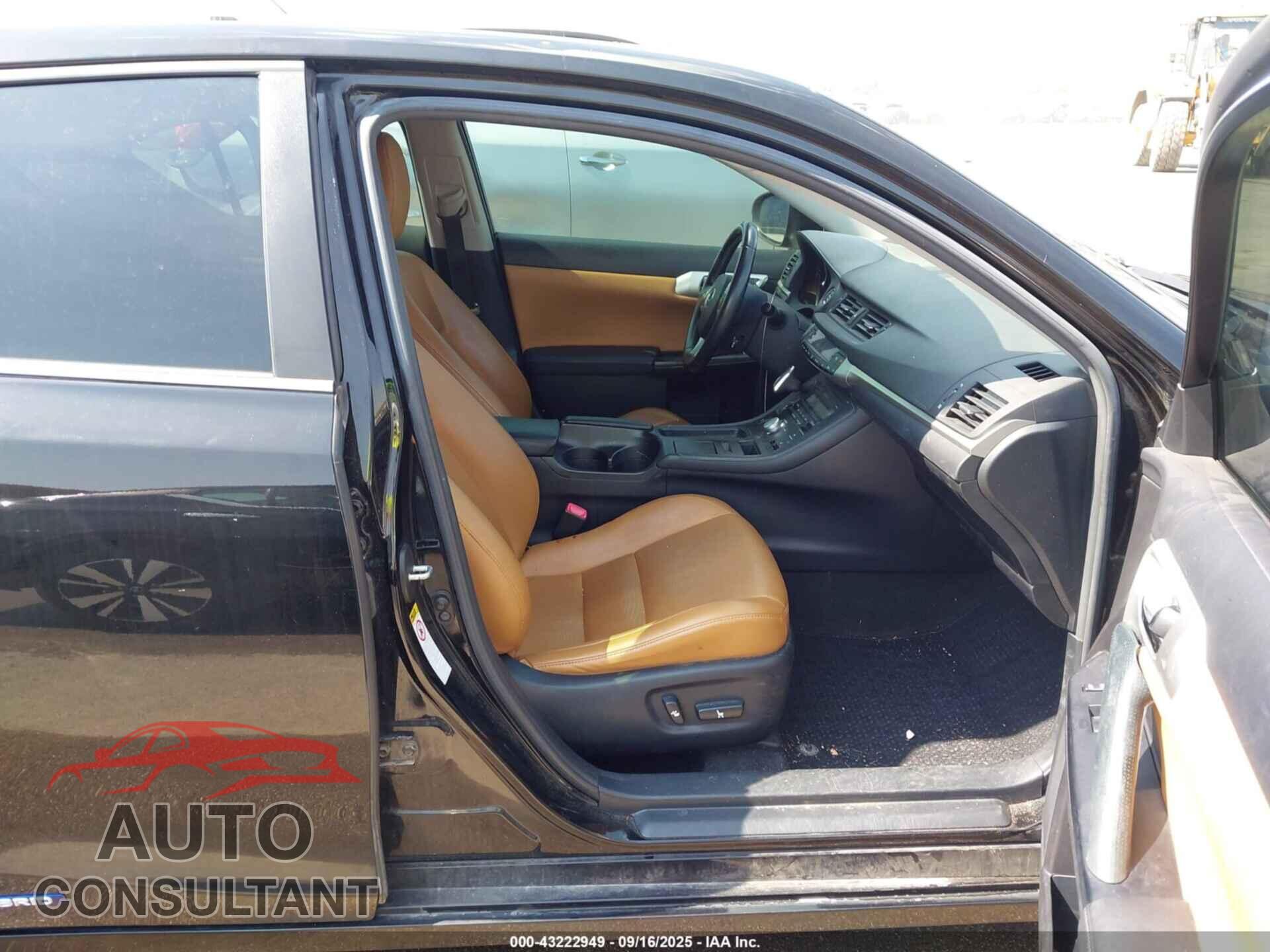 LEXUS CT 200H 2013 - JTHKD5BH6D2147932