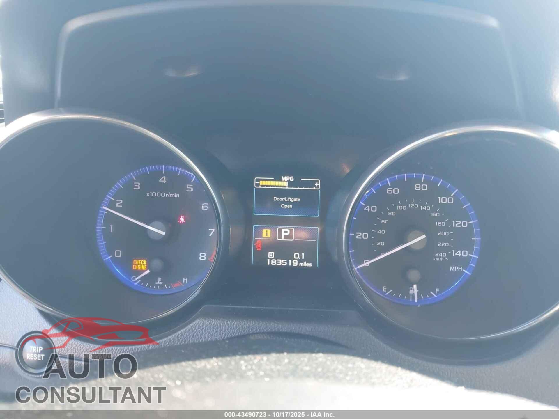 SUBARU OUTBACK 2016 - 4S4BSACC0G3240846