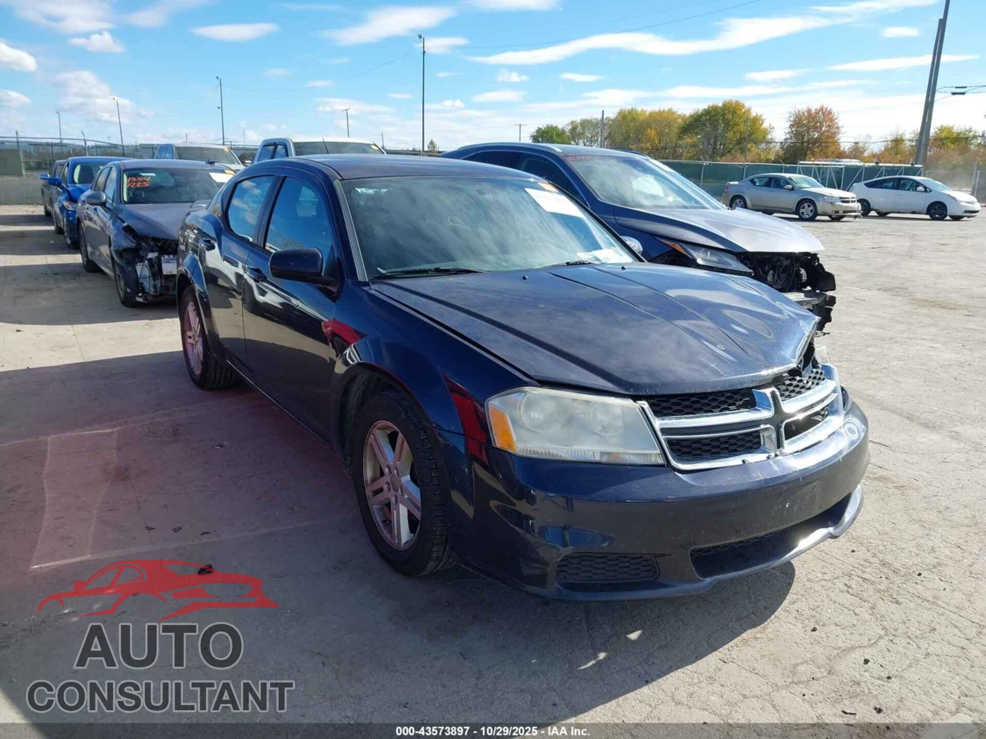 DODGE AVENGER 2012 - 1C3CDZCBXCN159073