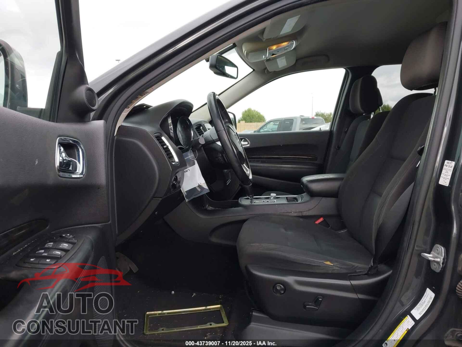 DODGE DURANGO 2011 - 1D4RD4GGXBC732064