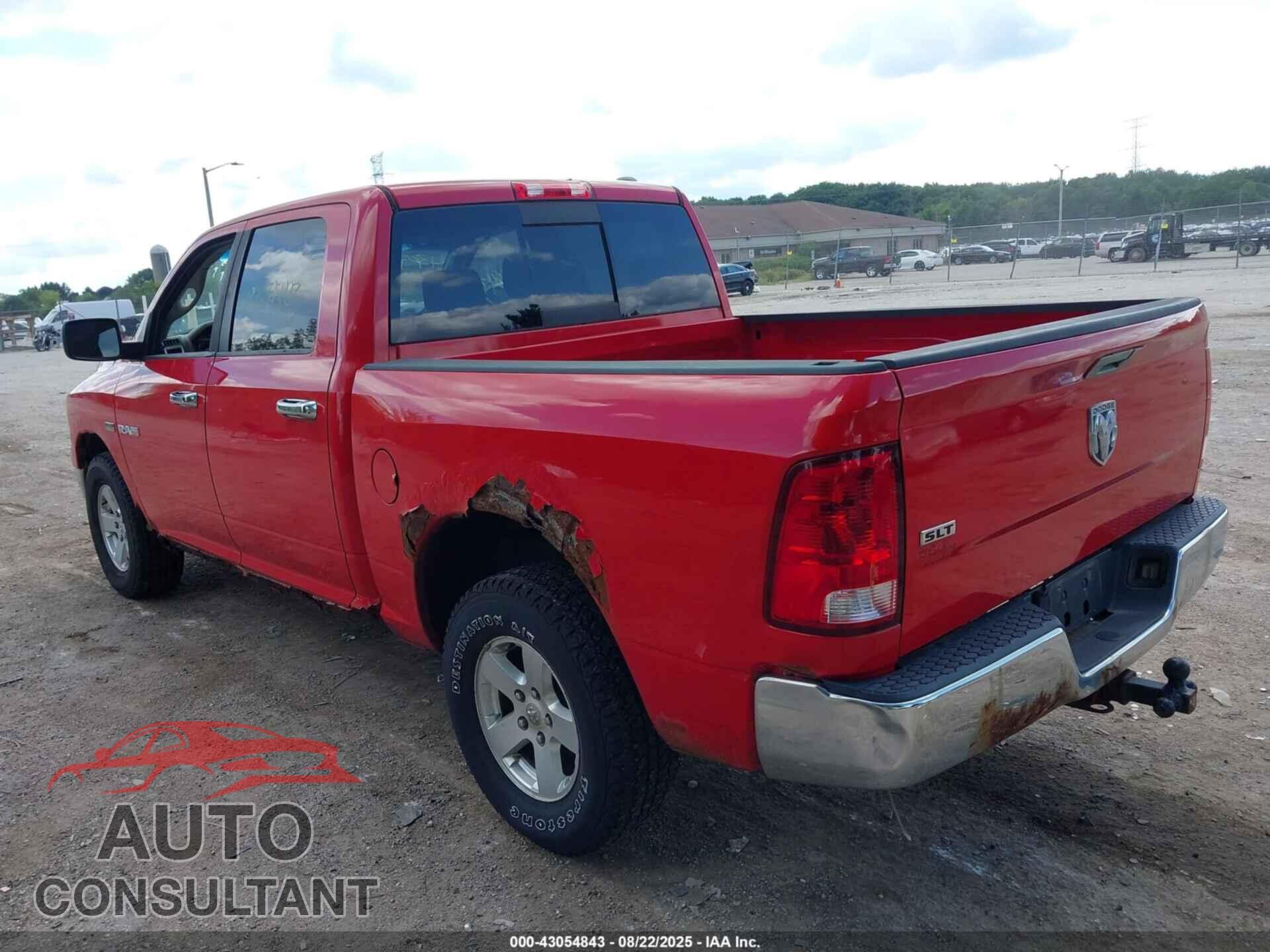 DODGE RAM 1500 2009 - 1D3HV13T29J505200