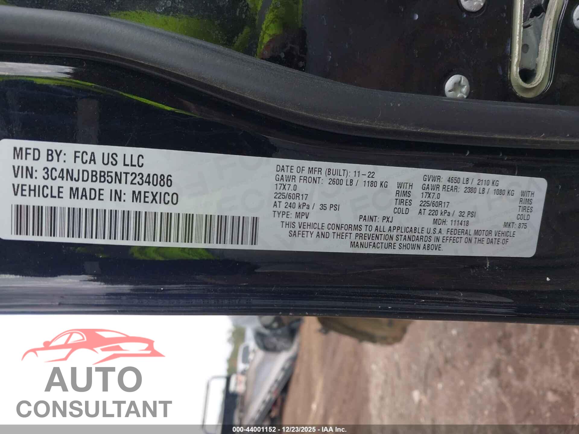 JEEP COMPASS 2022 - 3C4NJDBB5NT234086