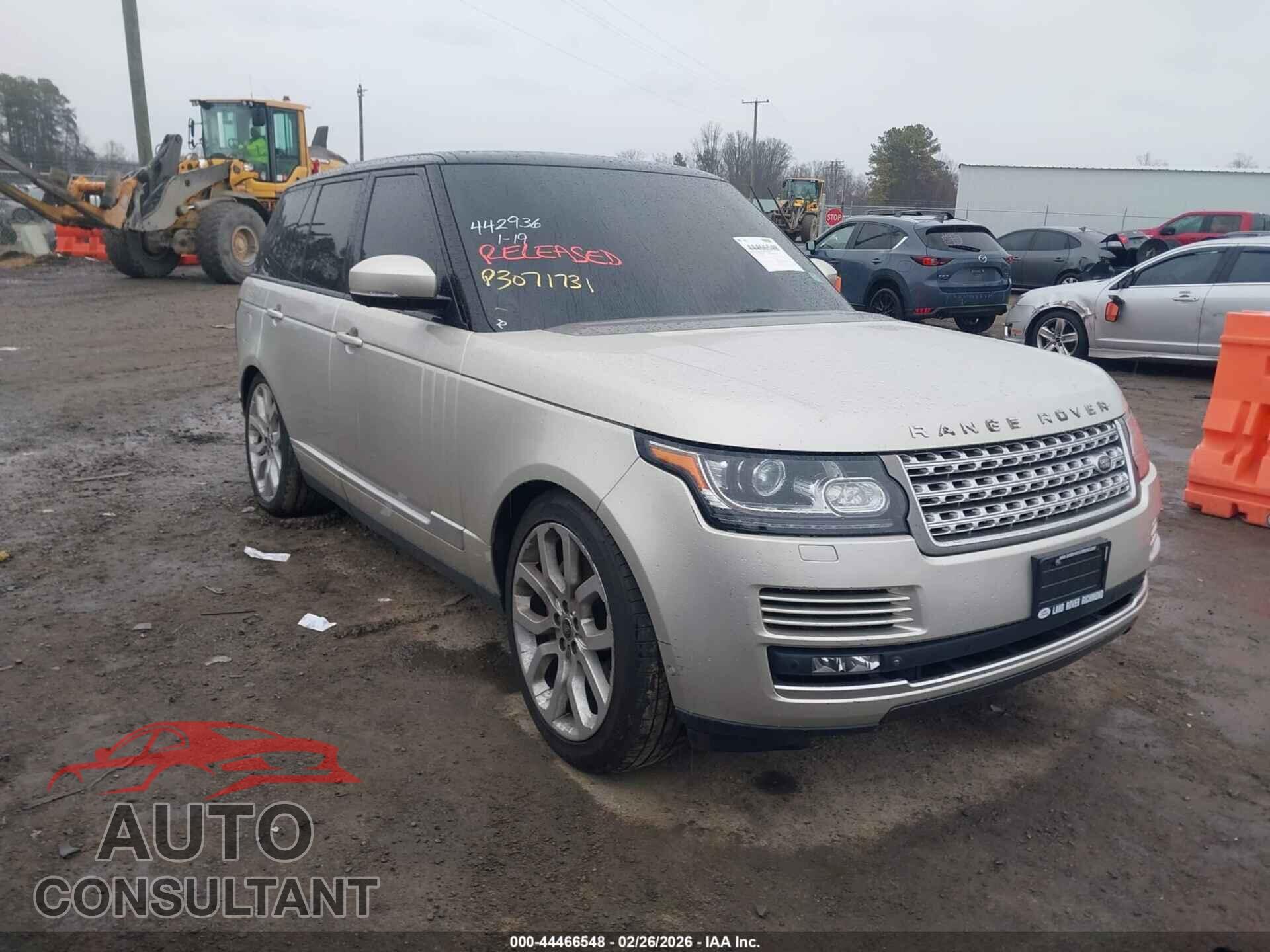LAND ROVER RANGE ROVER 2013 - SALGS2EF7DA108299