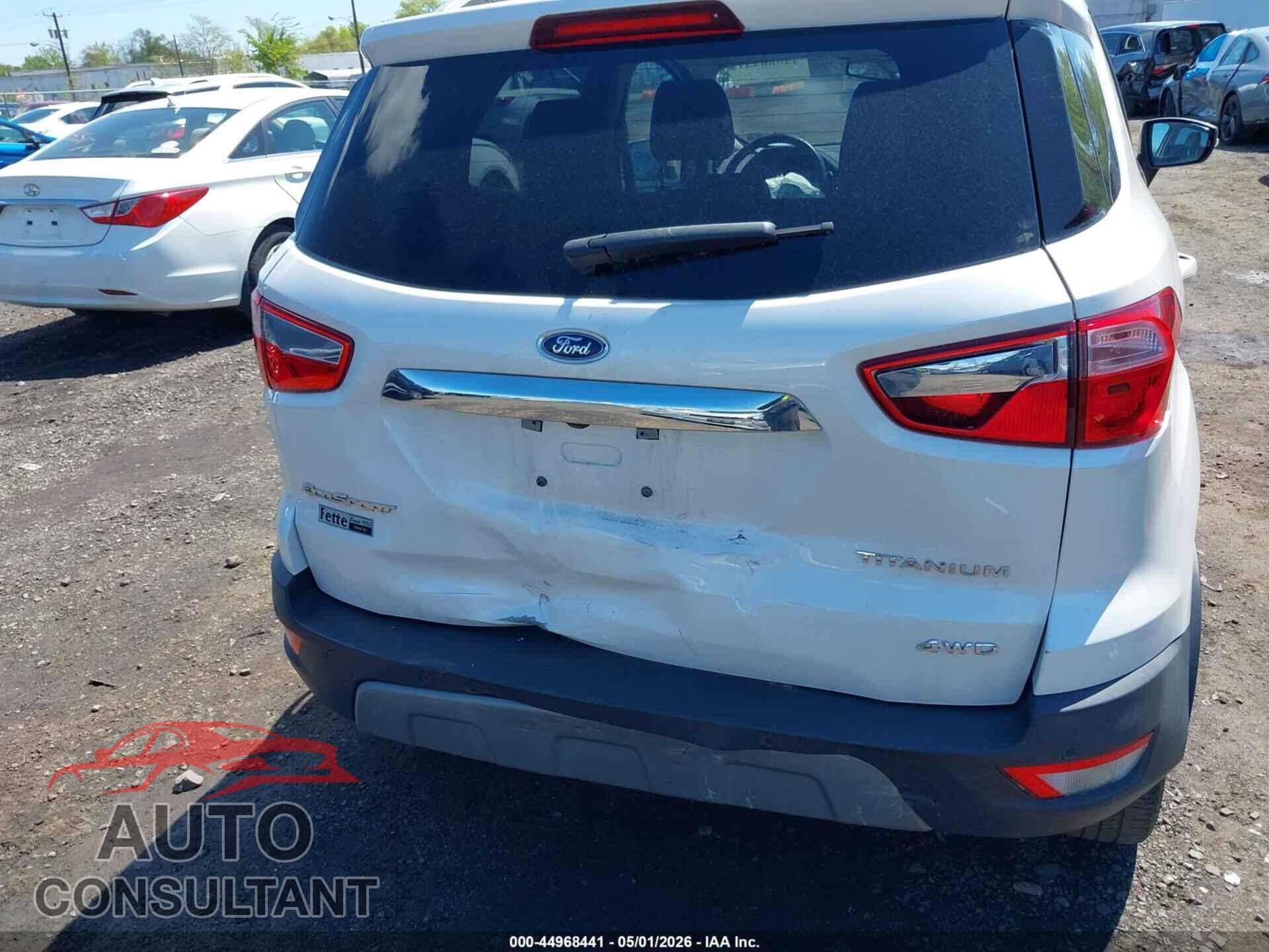 FORD ECOSPORT 2019 - MAJ6S3KL3KC254712