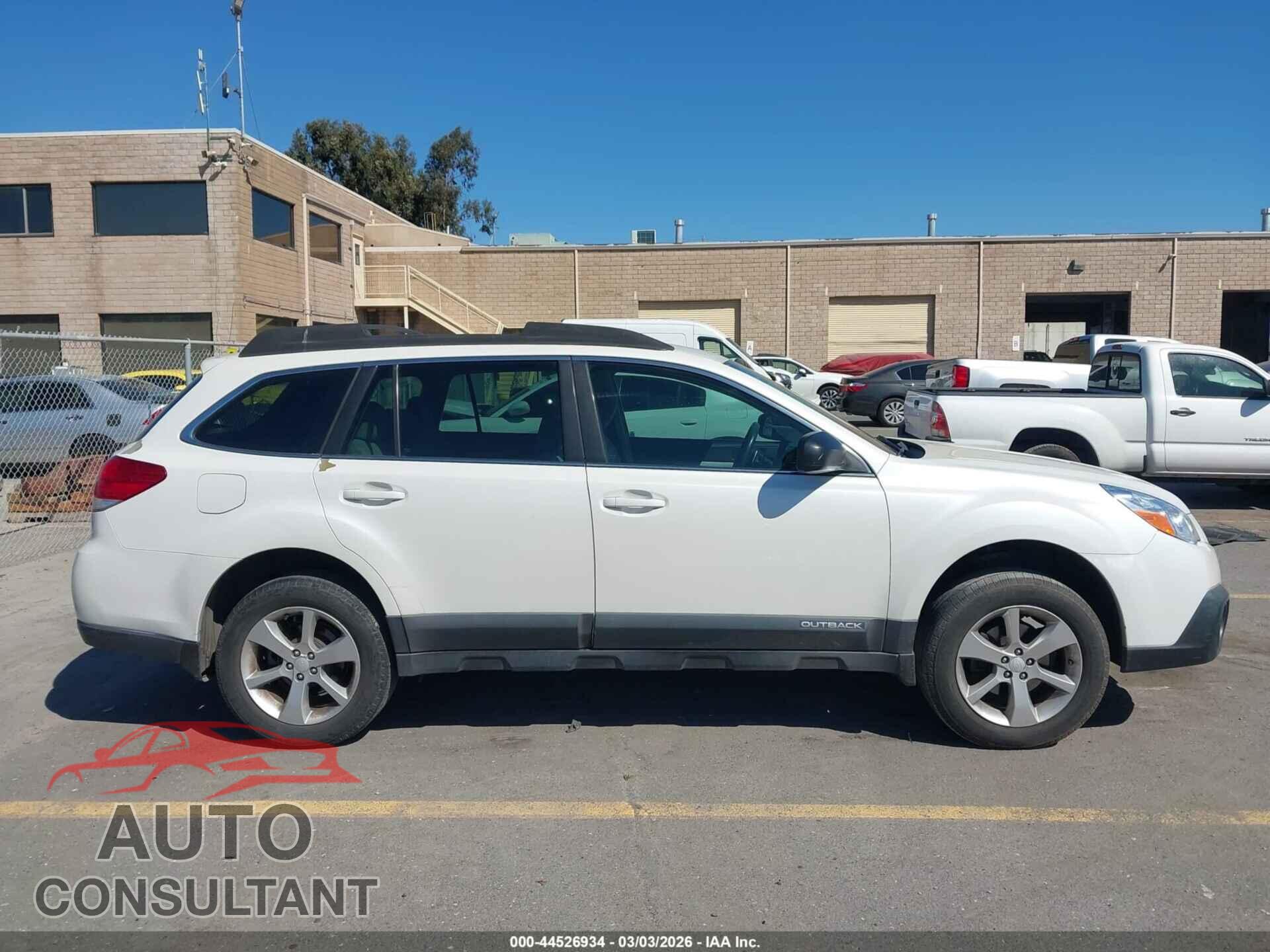 SUBARU OUTBACK 2014 - 4S4BRBAC4E3205986