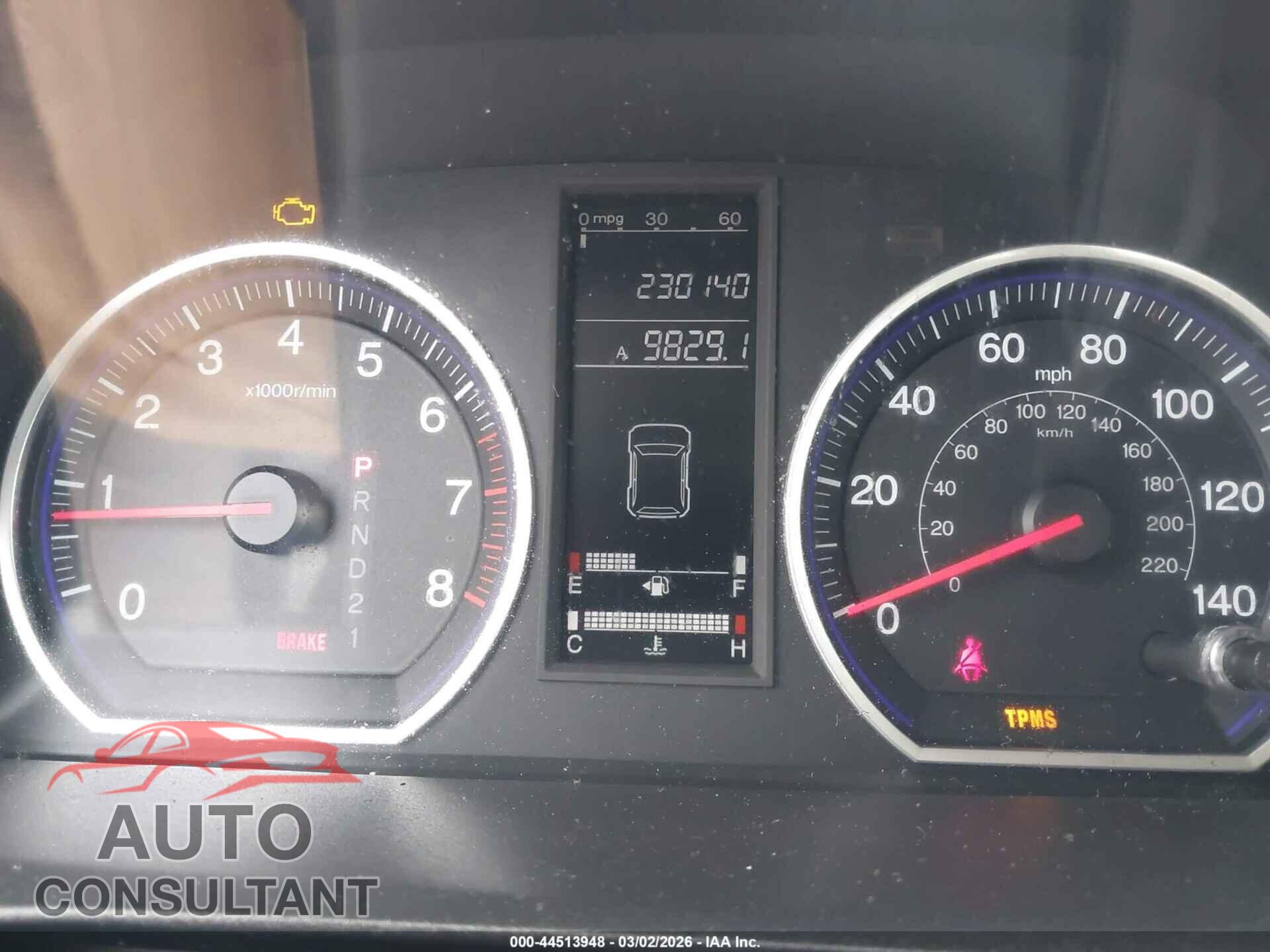 HONDA CR-V 2009 - 3CZRE38399G702006