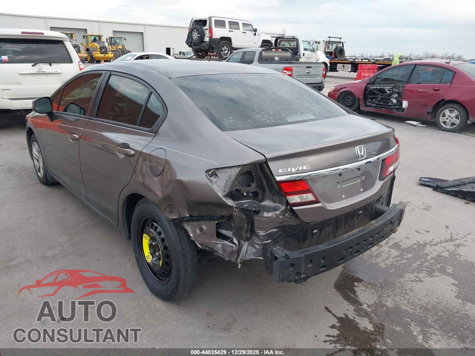 HONDA CIVIC 2013 - 19XFB2F57DE020004