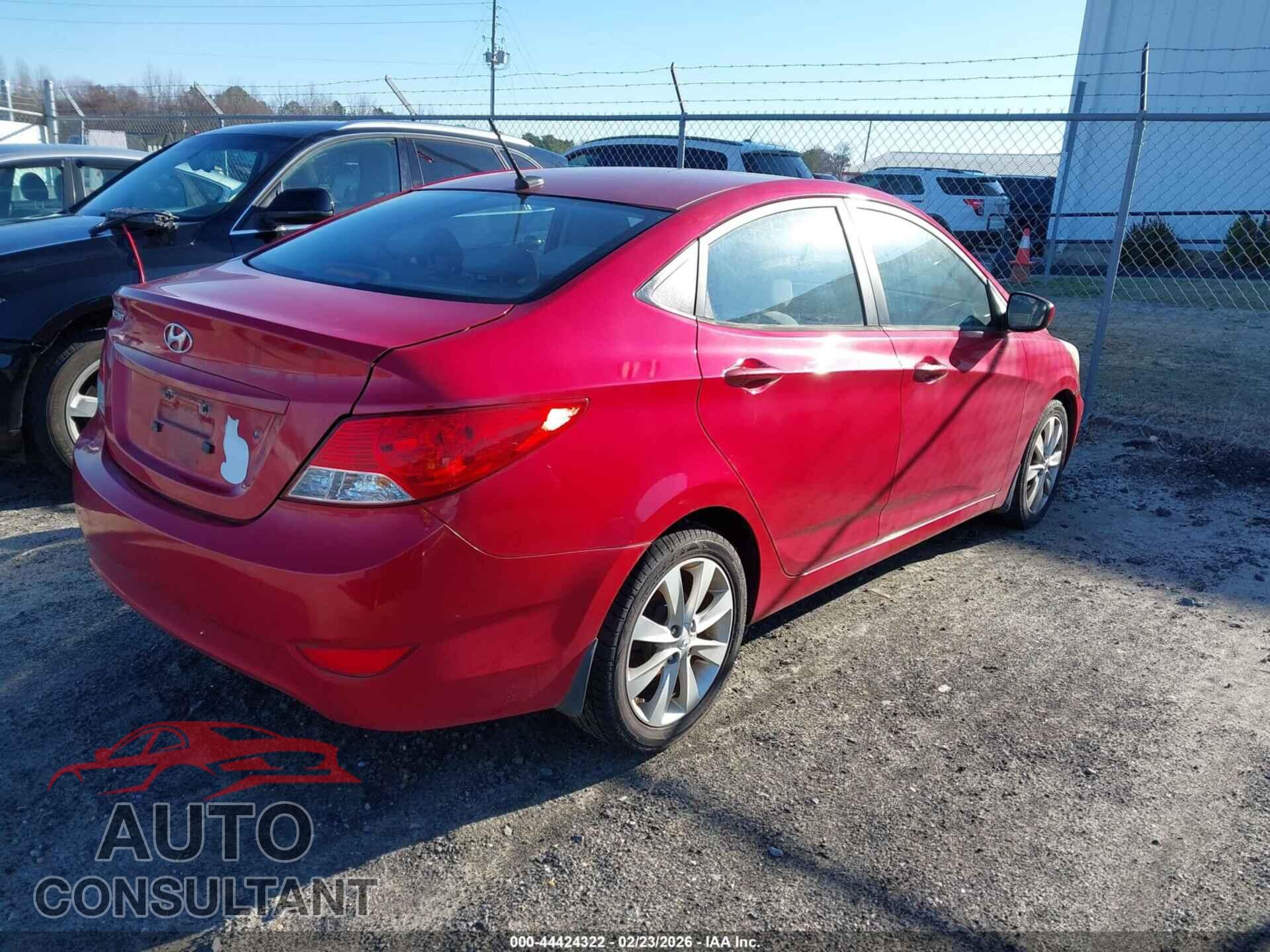 HYUNDAI ACCENT 2014 - KMHCU4AE0EU610785