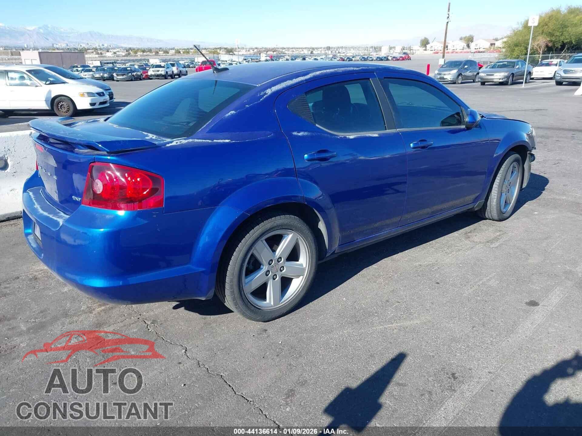 DODGE AVENGER 2012 - 1C3CDZCB3CN215225