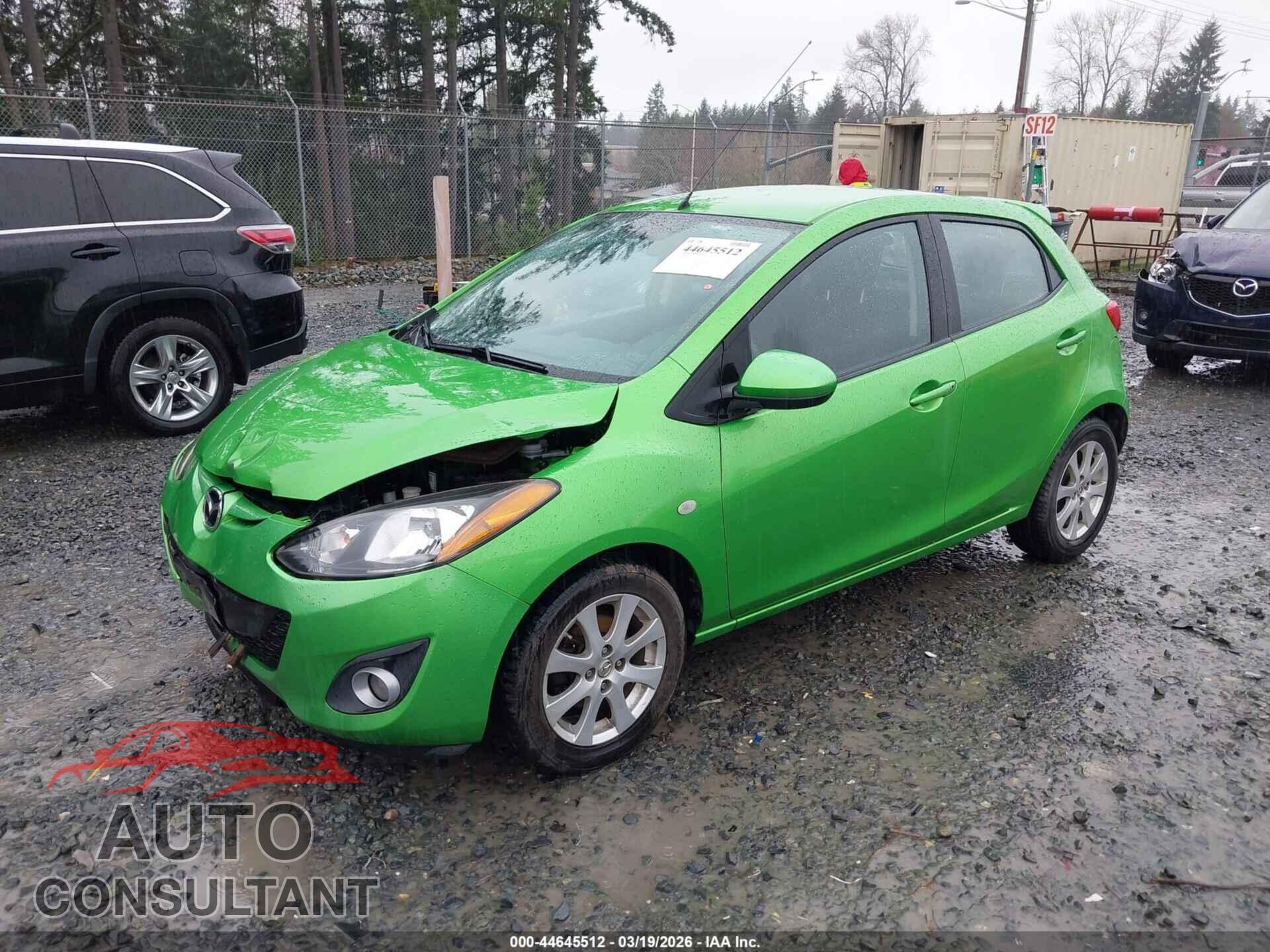 MAZDA MAZDA2 2012 - JM1DE1LZ1C0131509