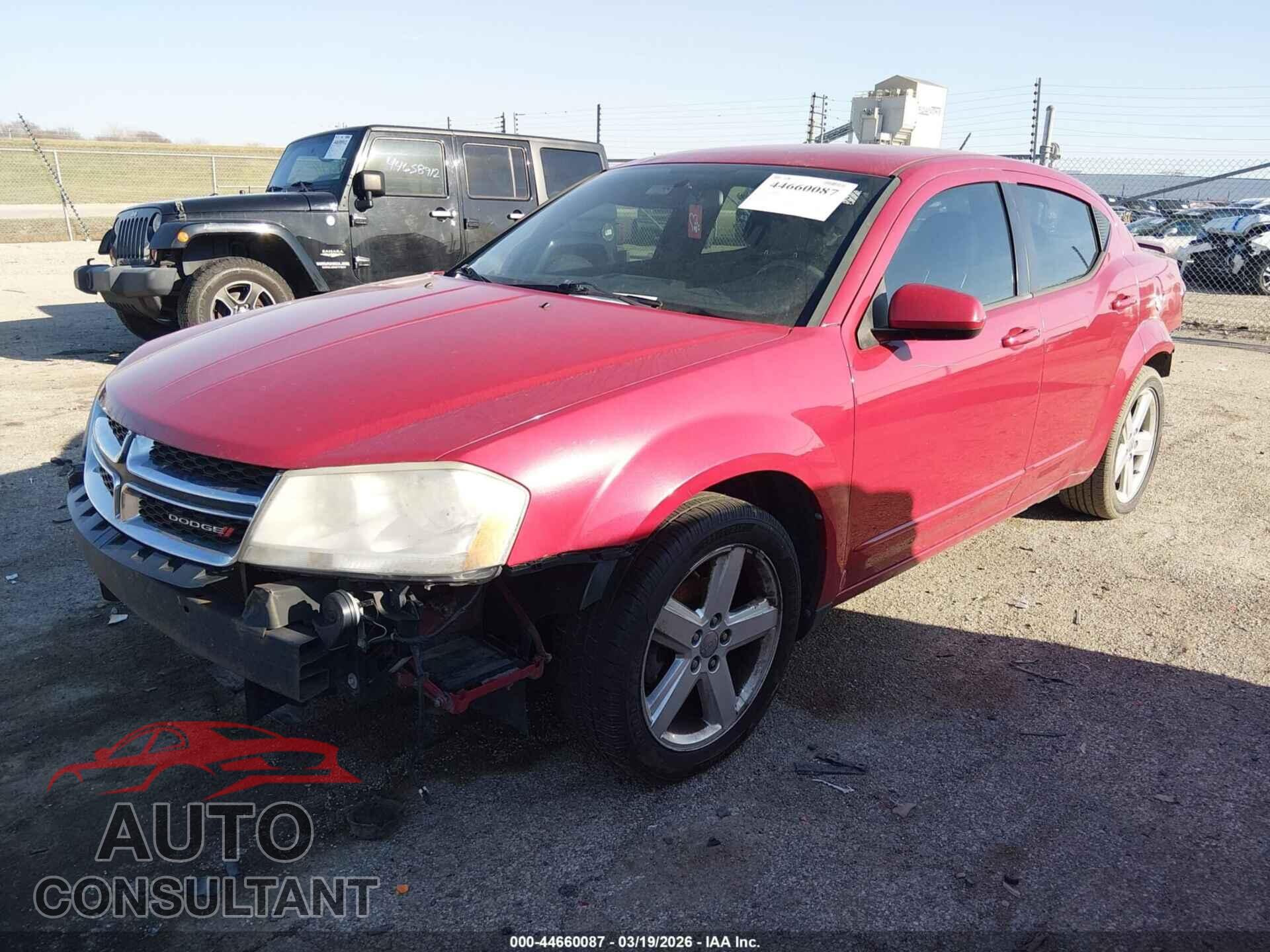 DODGE AVENGER 2013 - 1C3CDZCB6DN708673