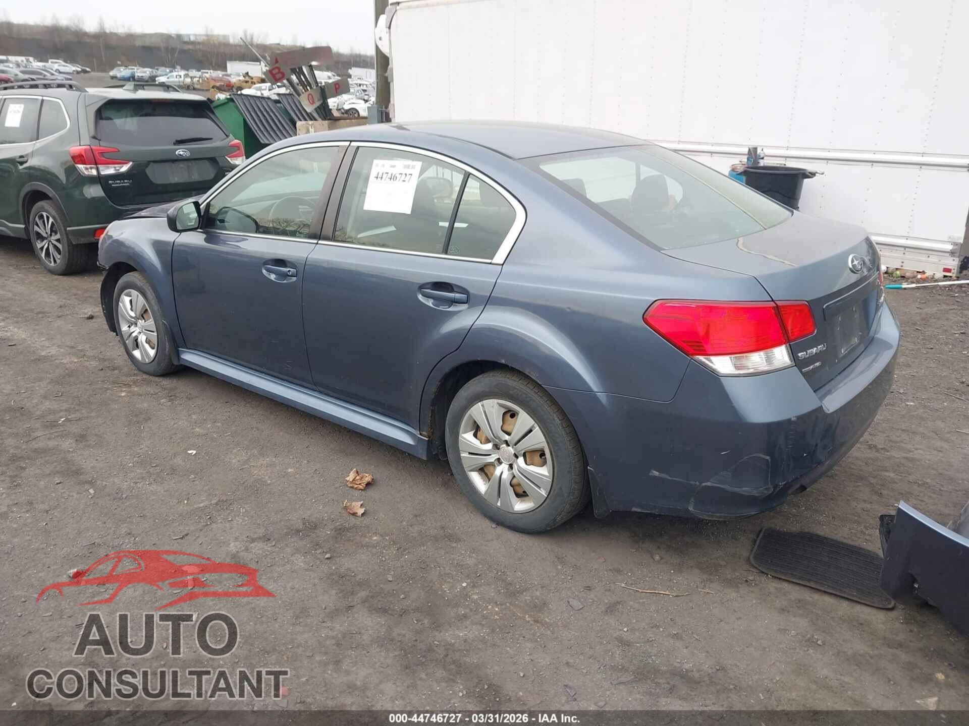 SUBARU LEGACY 2013 - 4S3BMBA61D3034335