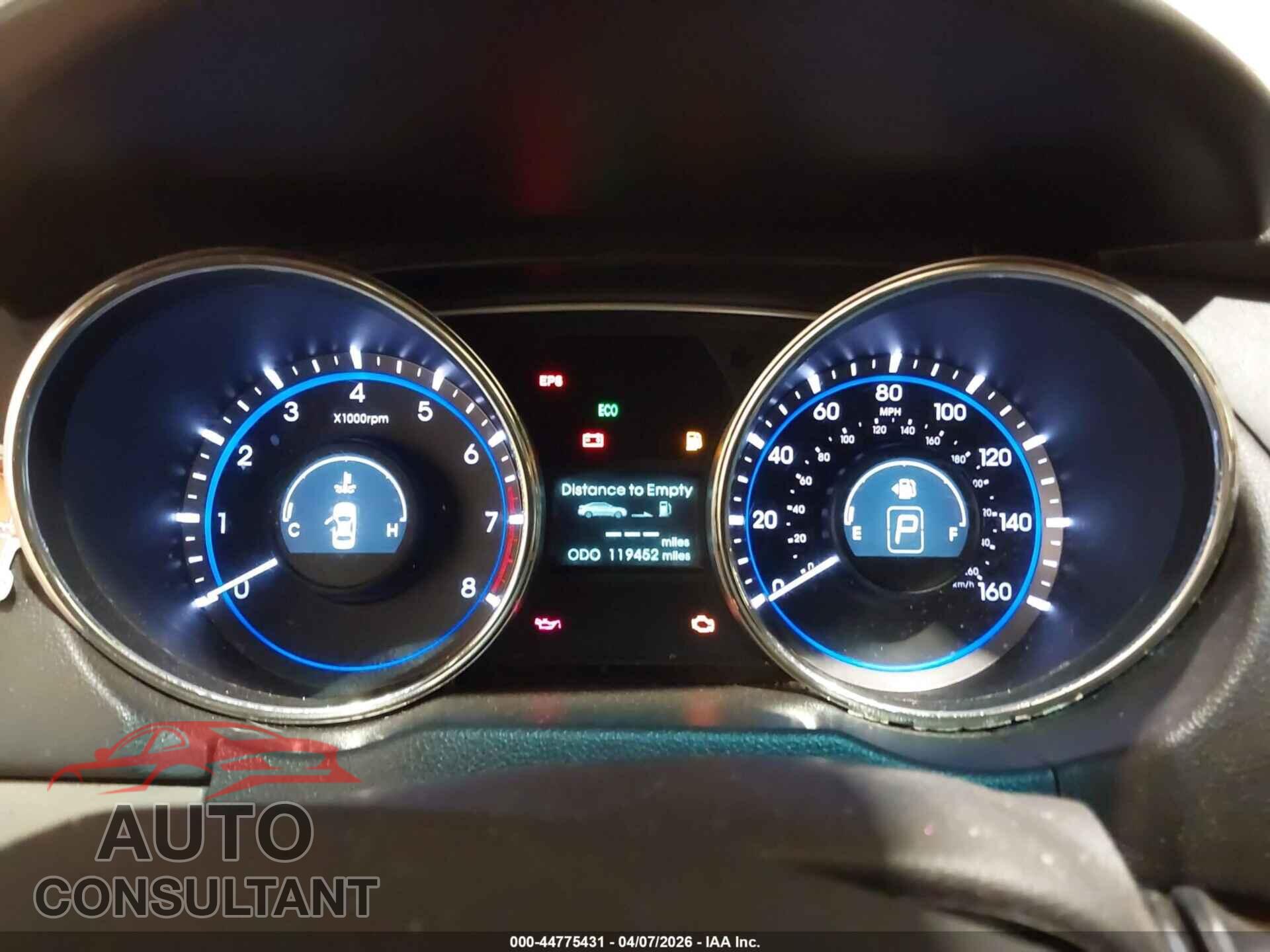 HYUNDAI SONATA 2012 - 5NPEB4AC0CH346461