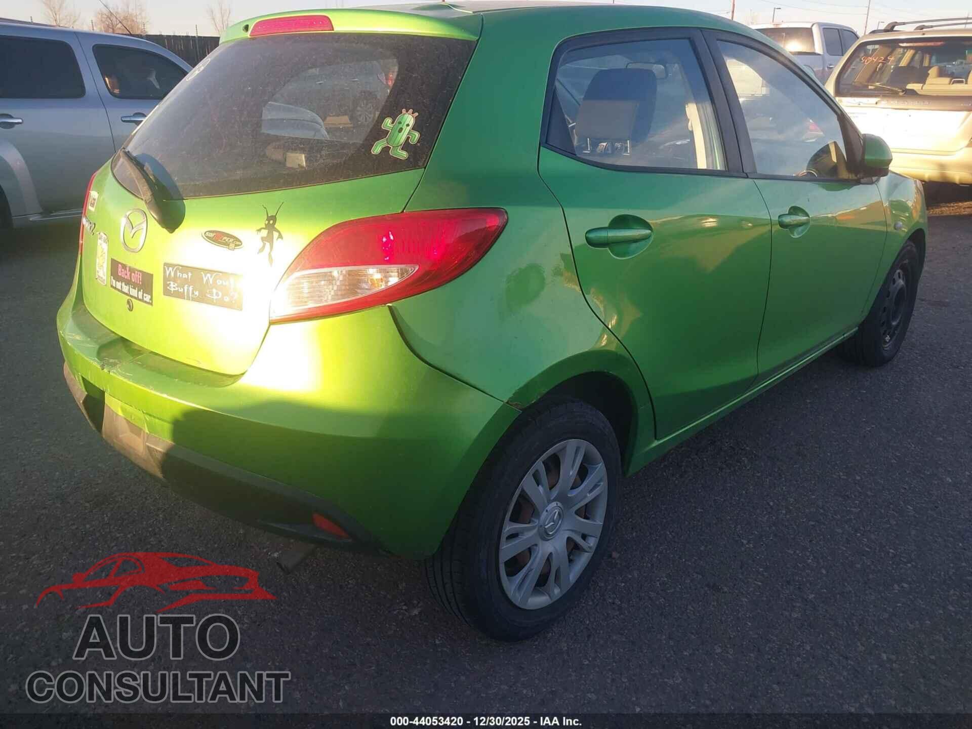 MAZDA MAZDA2 2012 - JM1DE1KY1C0132068