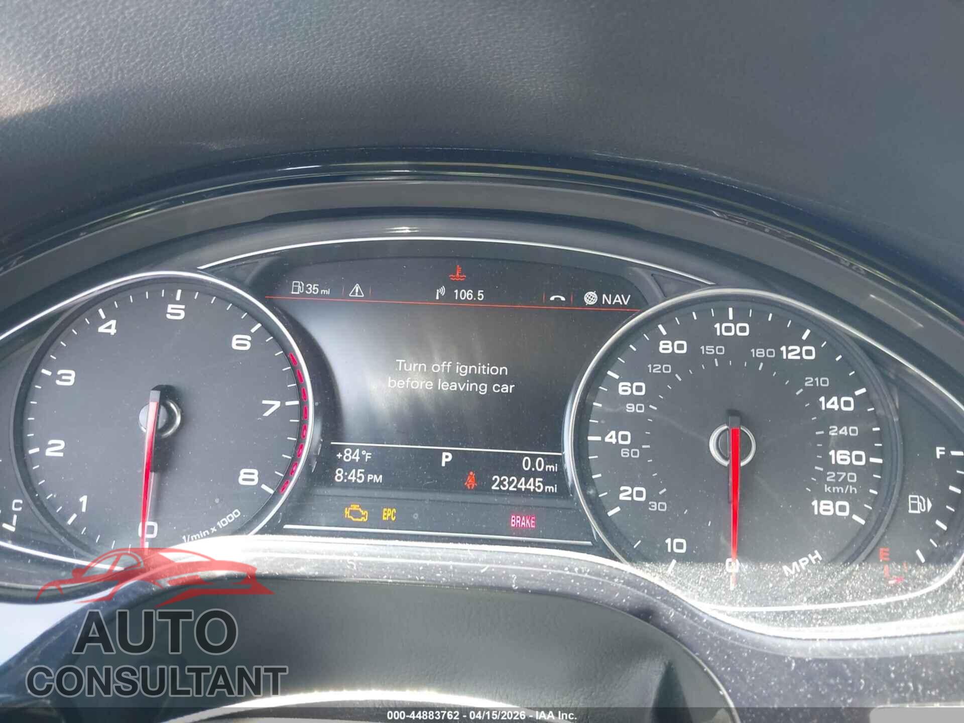 AUDI A8 L 2013 - WAURGAFD7DN034302