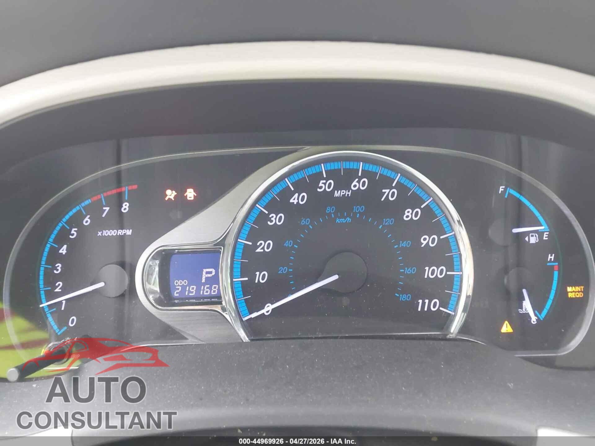 TOYOTA SIENNA 2013 - 5TDYK3DC8DS305736