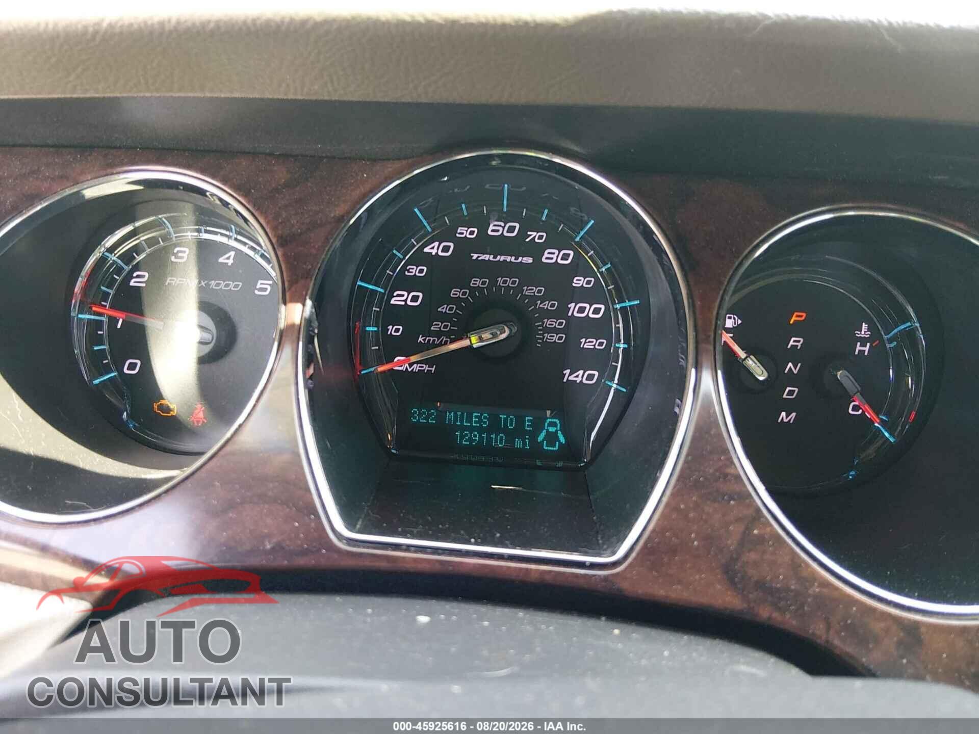 FORD TAURUS 2011 - 1FAHP2FW7BG172371