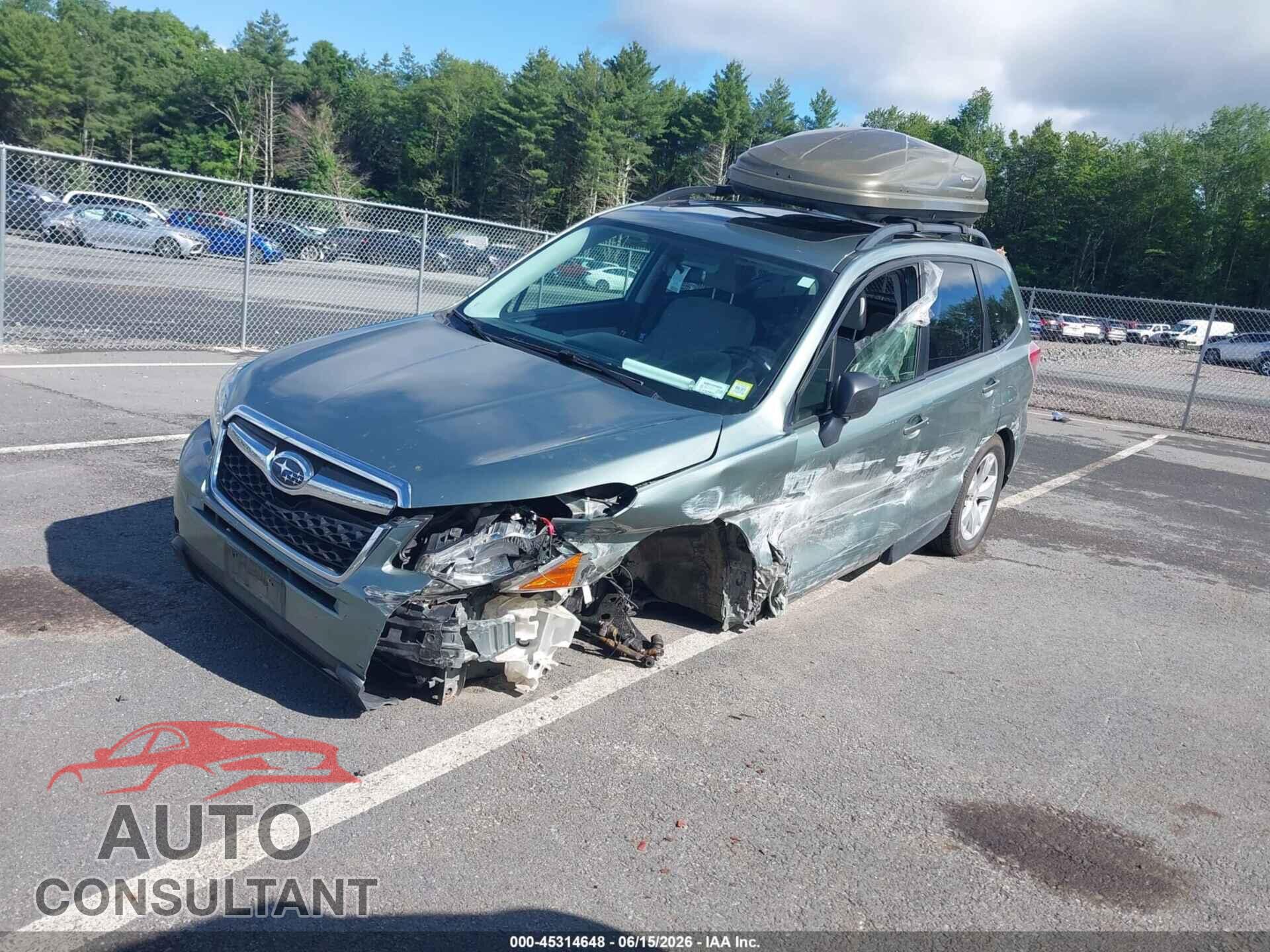 SUBARU FORESTER 2016 - JF2SJADC4GH481321