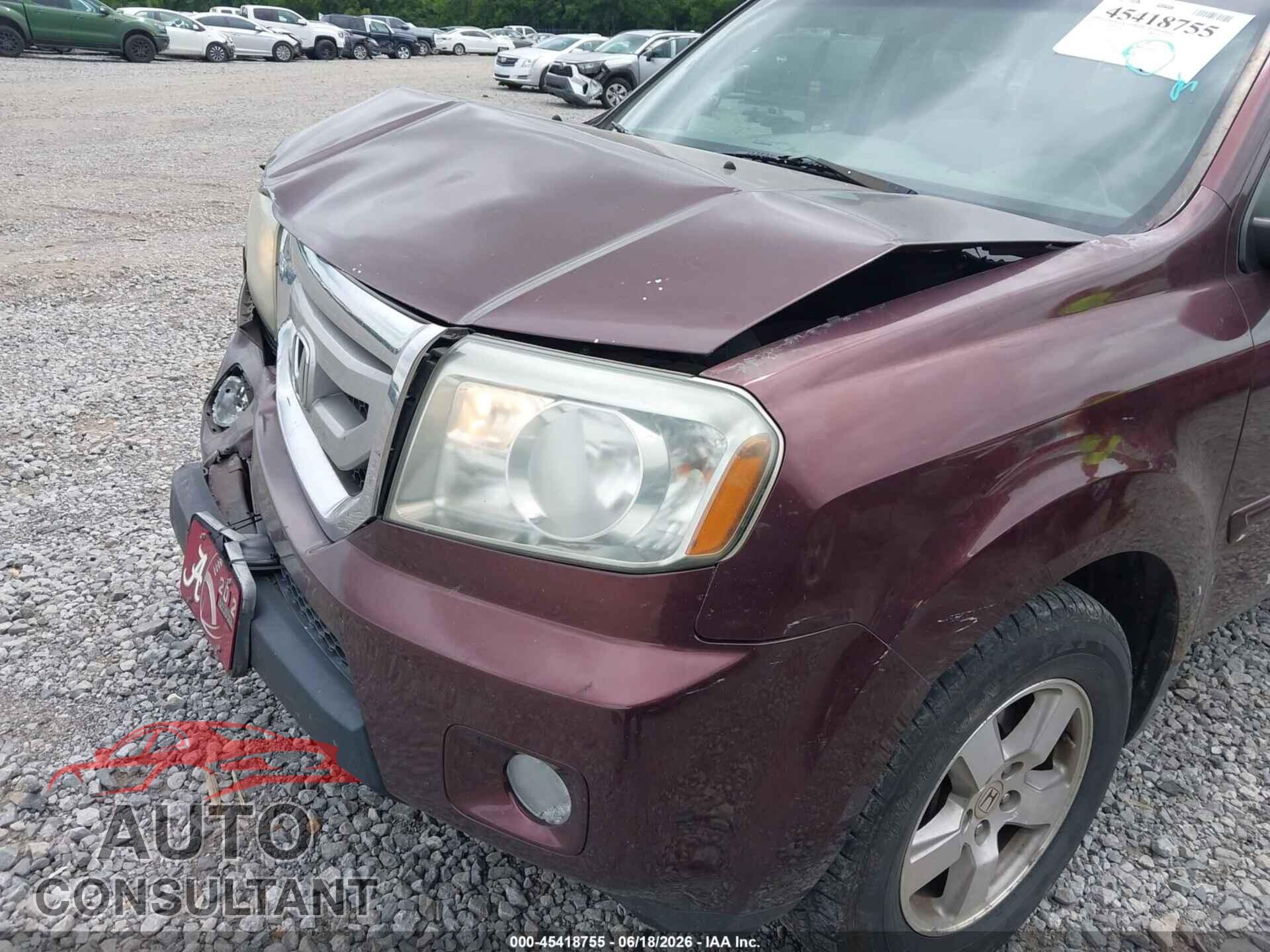HONDA PILOT 2011 - 5FNYF4H56BB044825