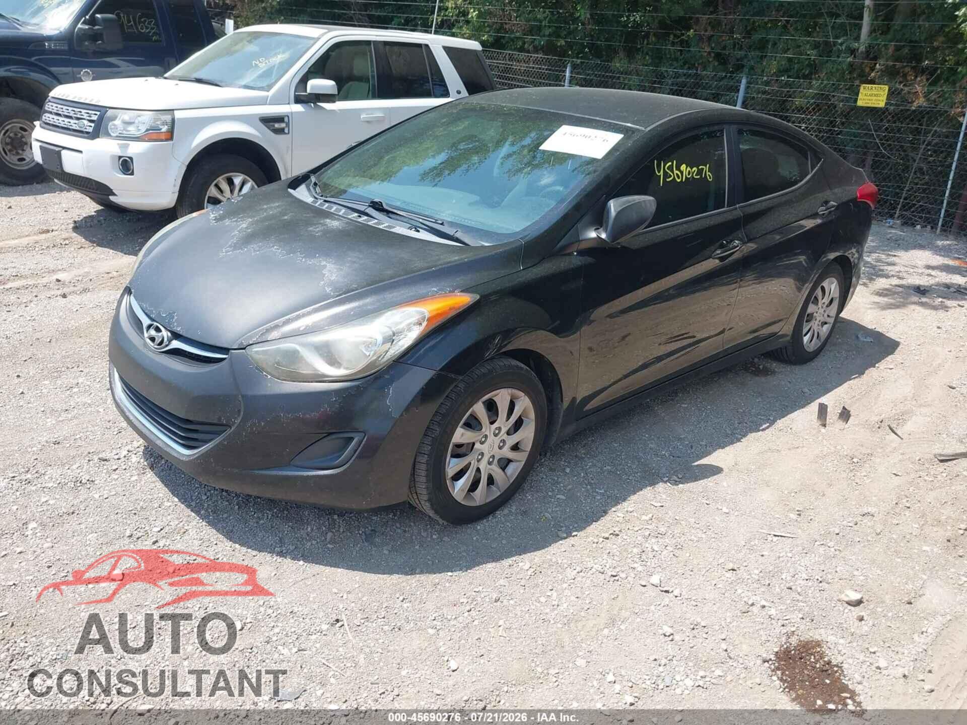 HYUNDAI ELANTRA 2012 - 5NPDH4AE8CH107915