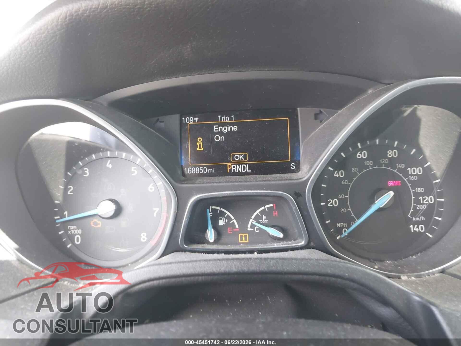FORD FOCUS 2017 - 1FADP3K2XHL248902
