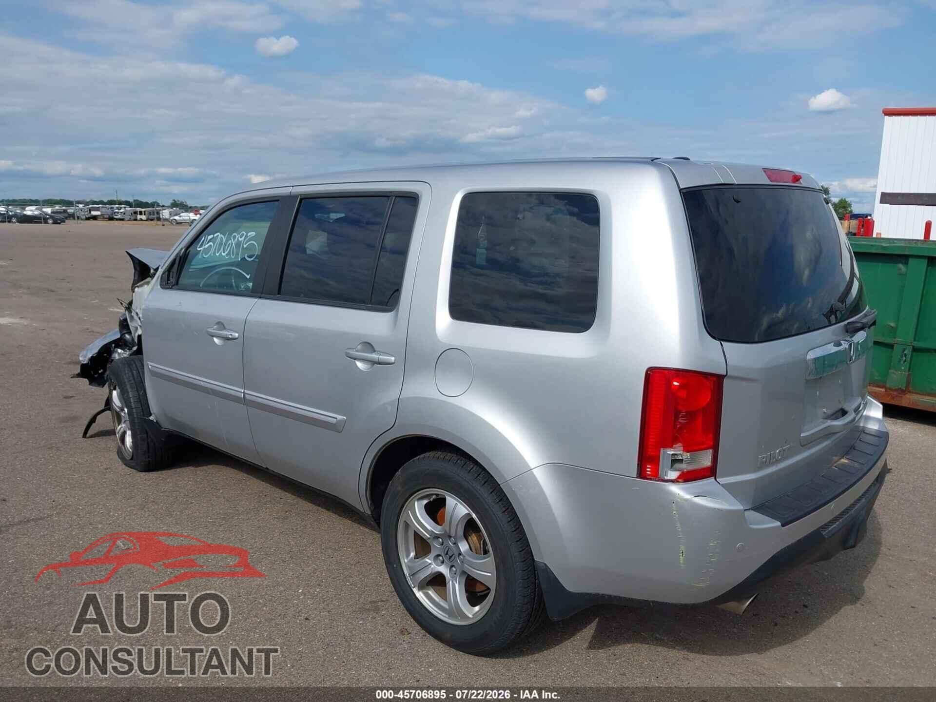 HONDA PILOT 2012 - 5FNYF4H70CB004467