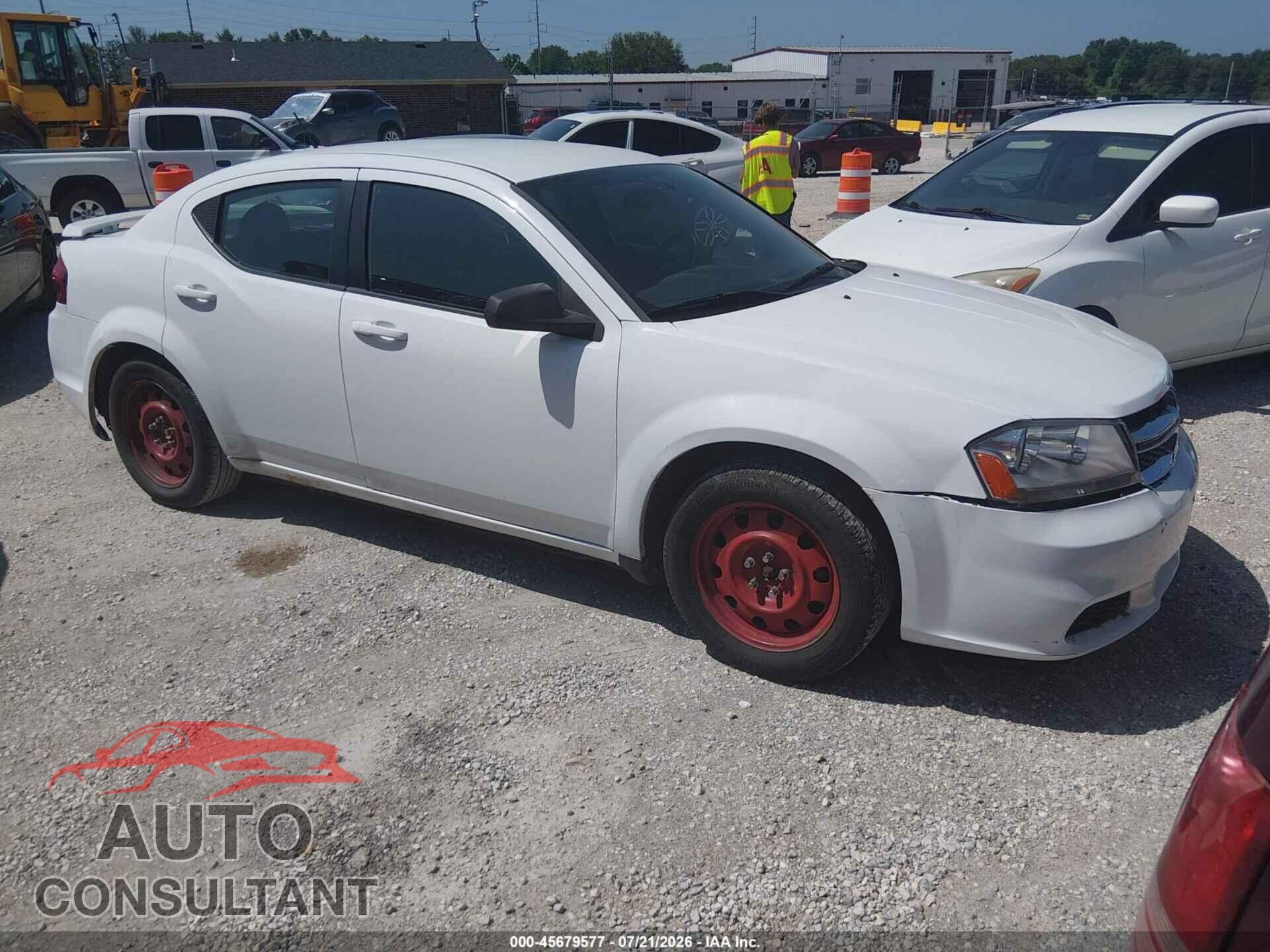 DODGE AVENGER 2013 - 1C3CDZAB1DN627289