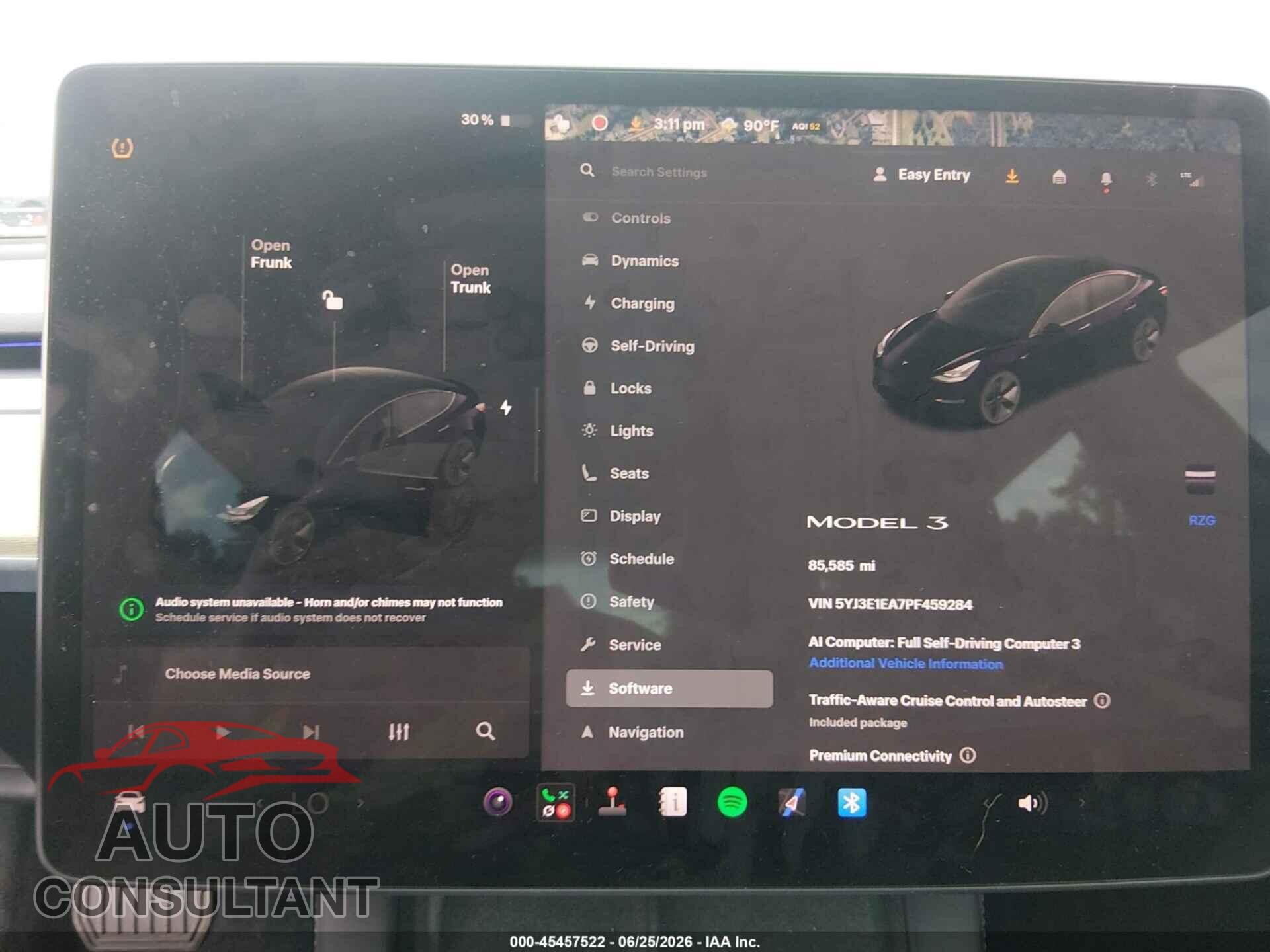 TESLA MODEL 3 2023 - 5YJ3E1EA7PF459284