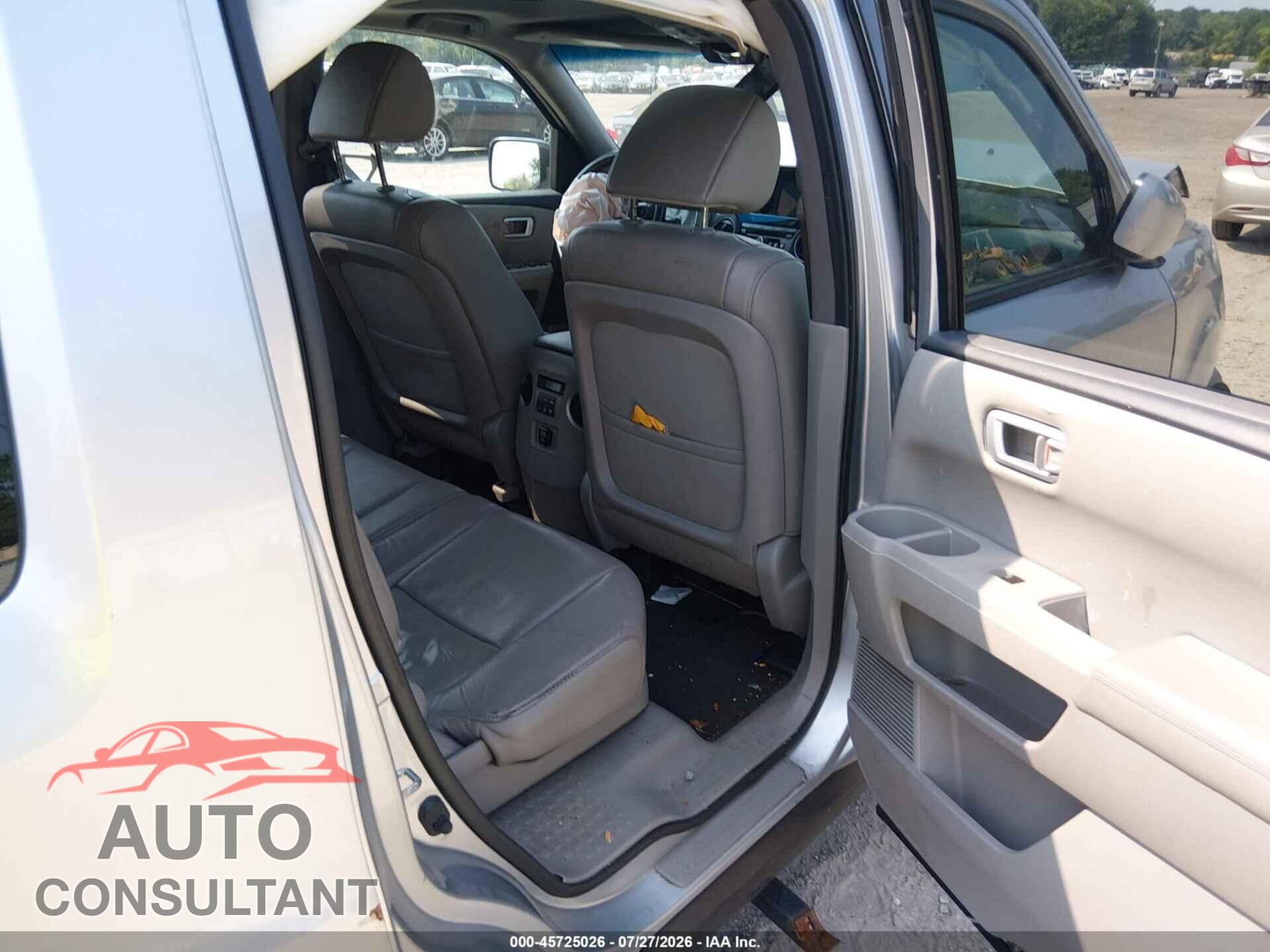 HONDA PILOT 2012 - 5FNYF4H58CB070960