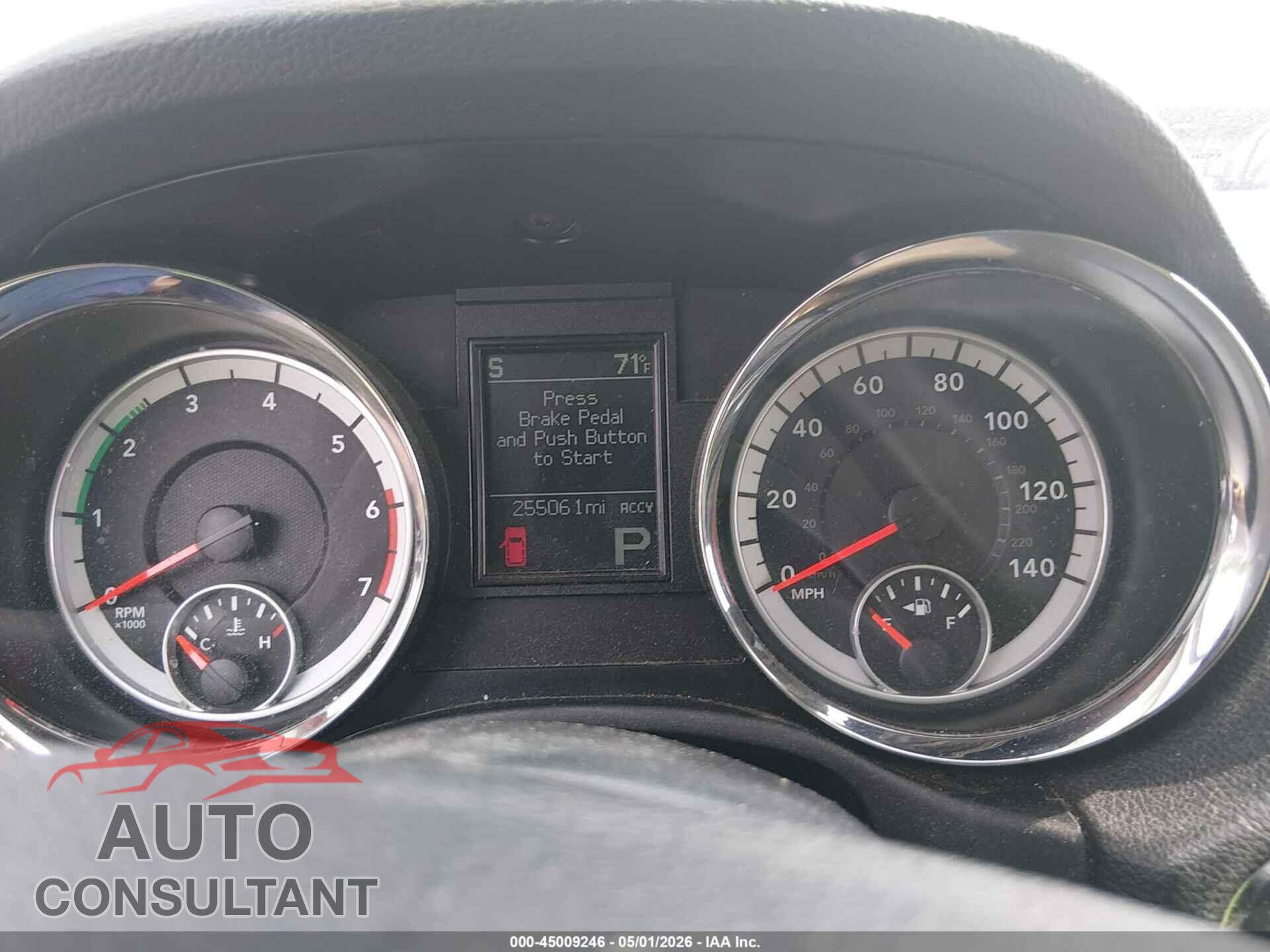DODGE DURANGO 2012 - 1C4SDJET5CC211588