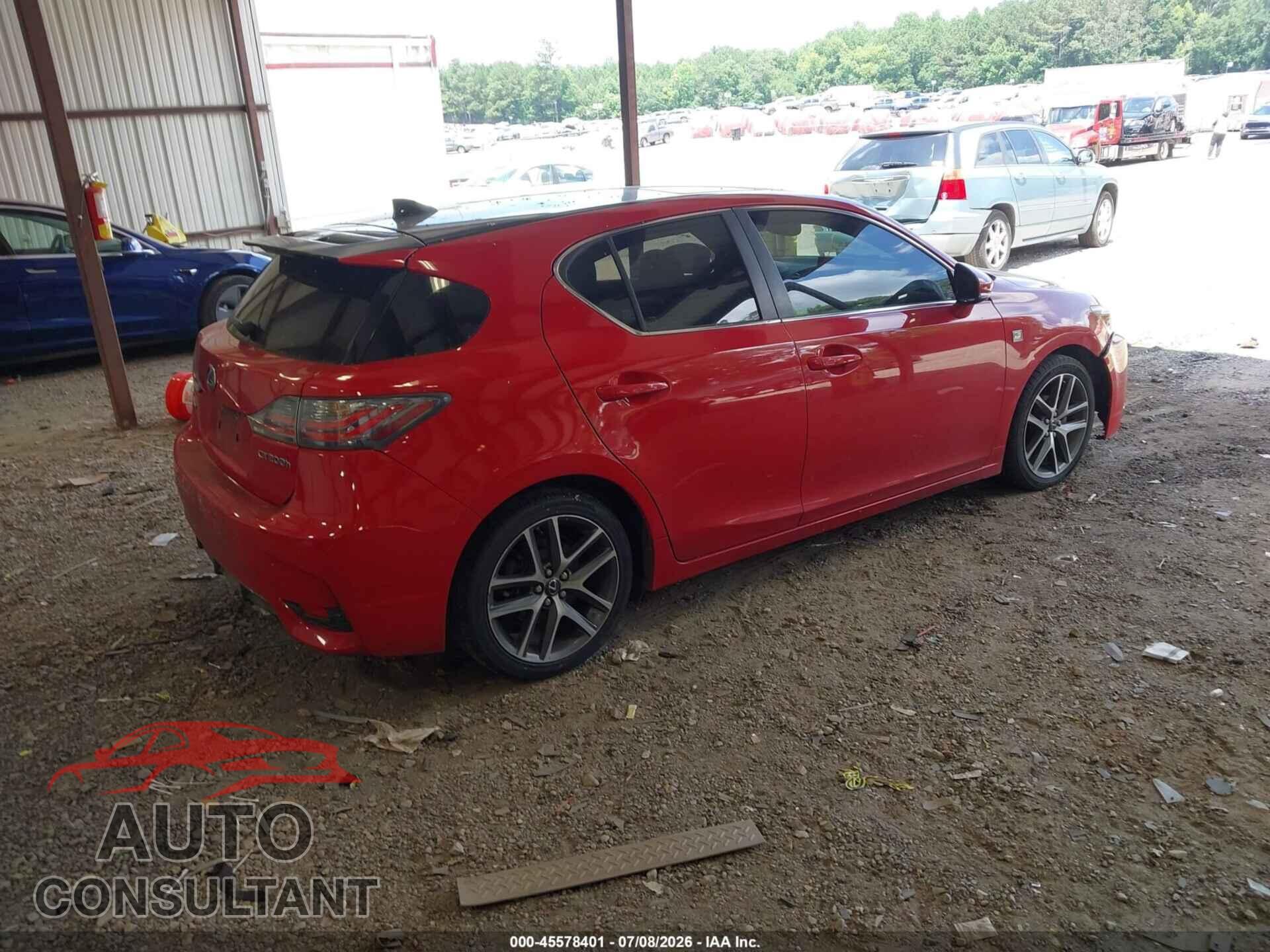 LEXUS CT 200H 2014 - JTHKD5BH5E2193222
