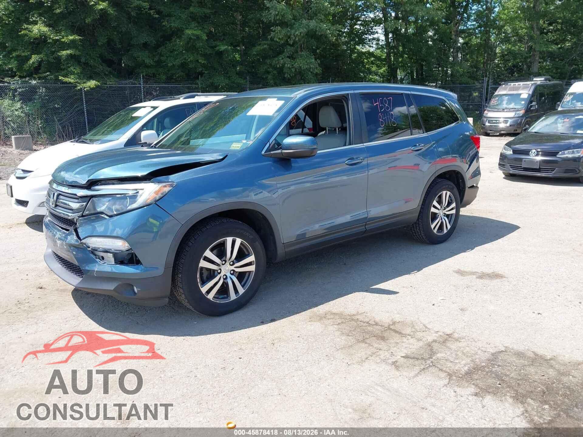HONDA PILOT 2017 - 5FNYF6H55HB087721