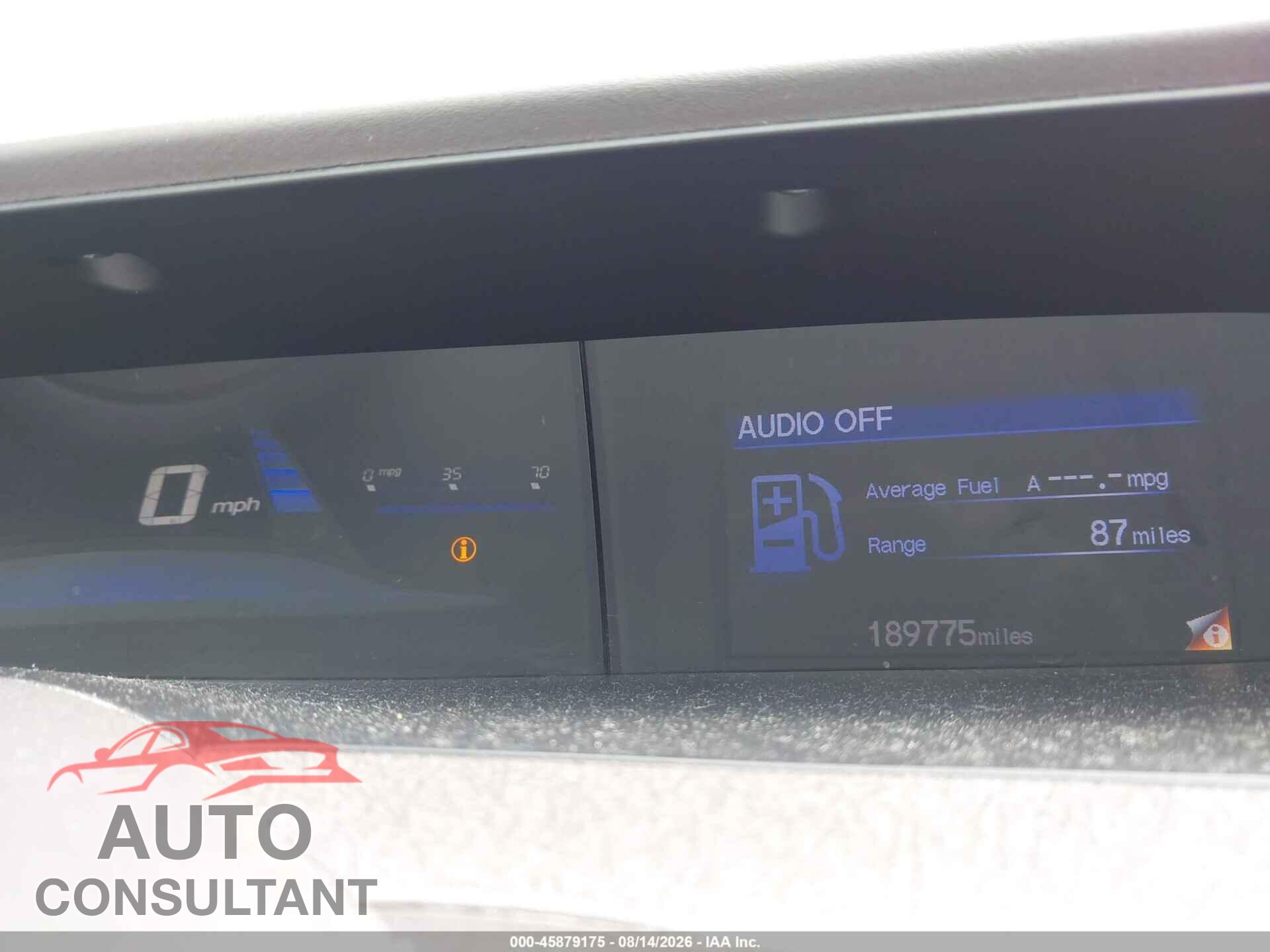 HONDA CIVIC 2012 - 19XFB2F53CE331380