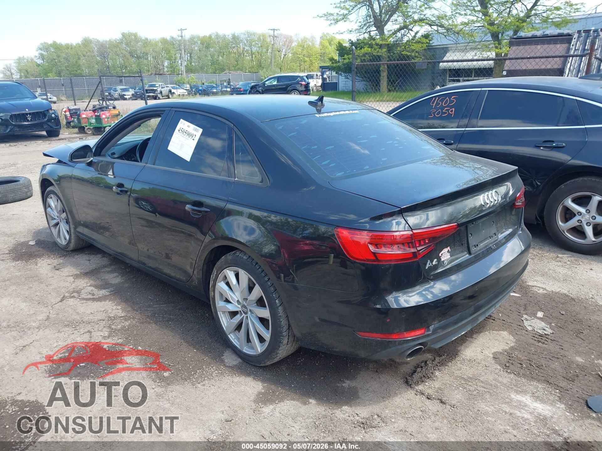 AUDI A4 2017 - WAUGNAF40HN016792