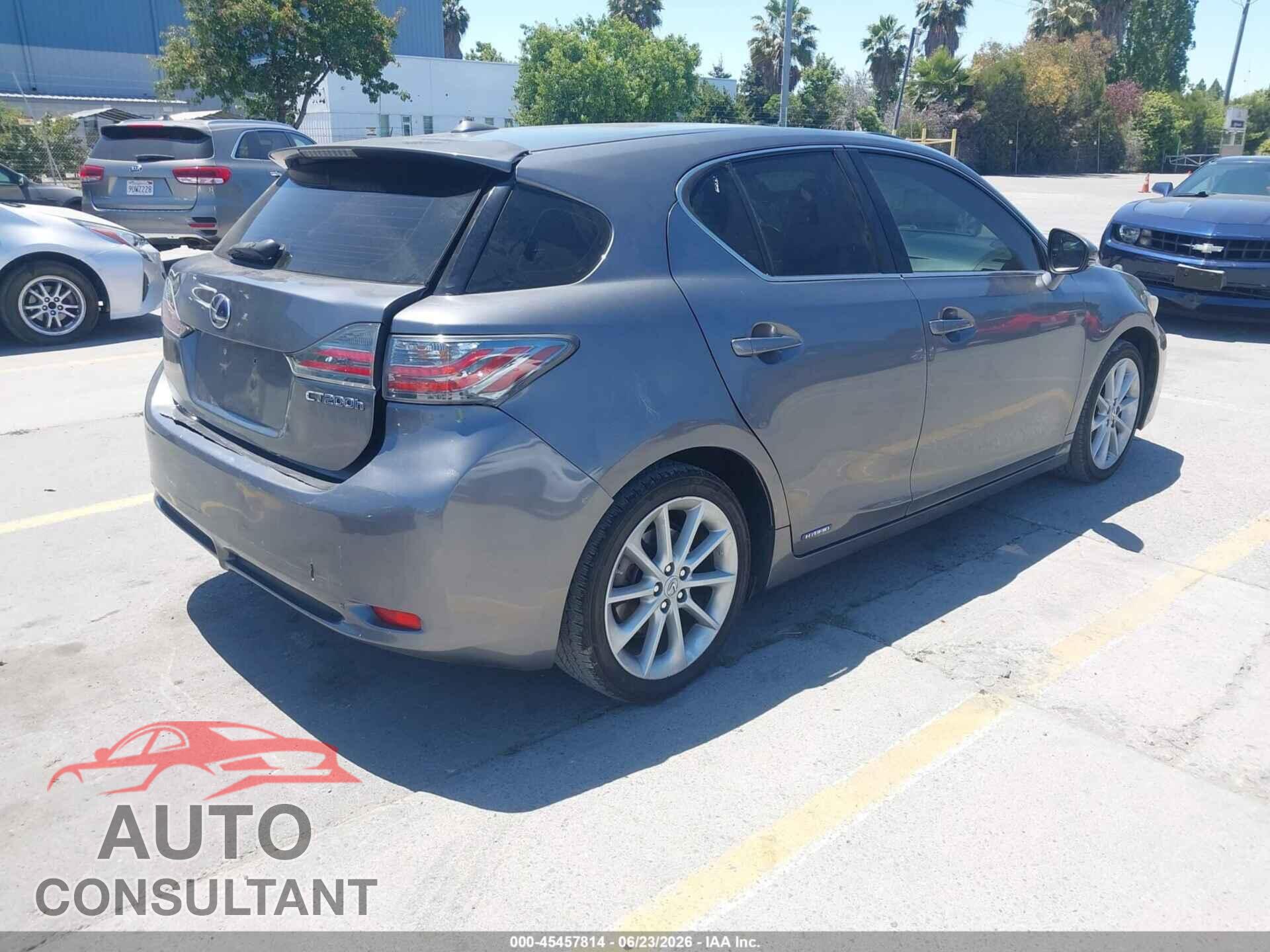 LEXUS CT 200H 2013 - JTHKD5BH8D2150220