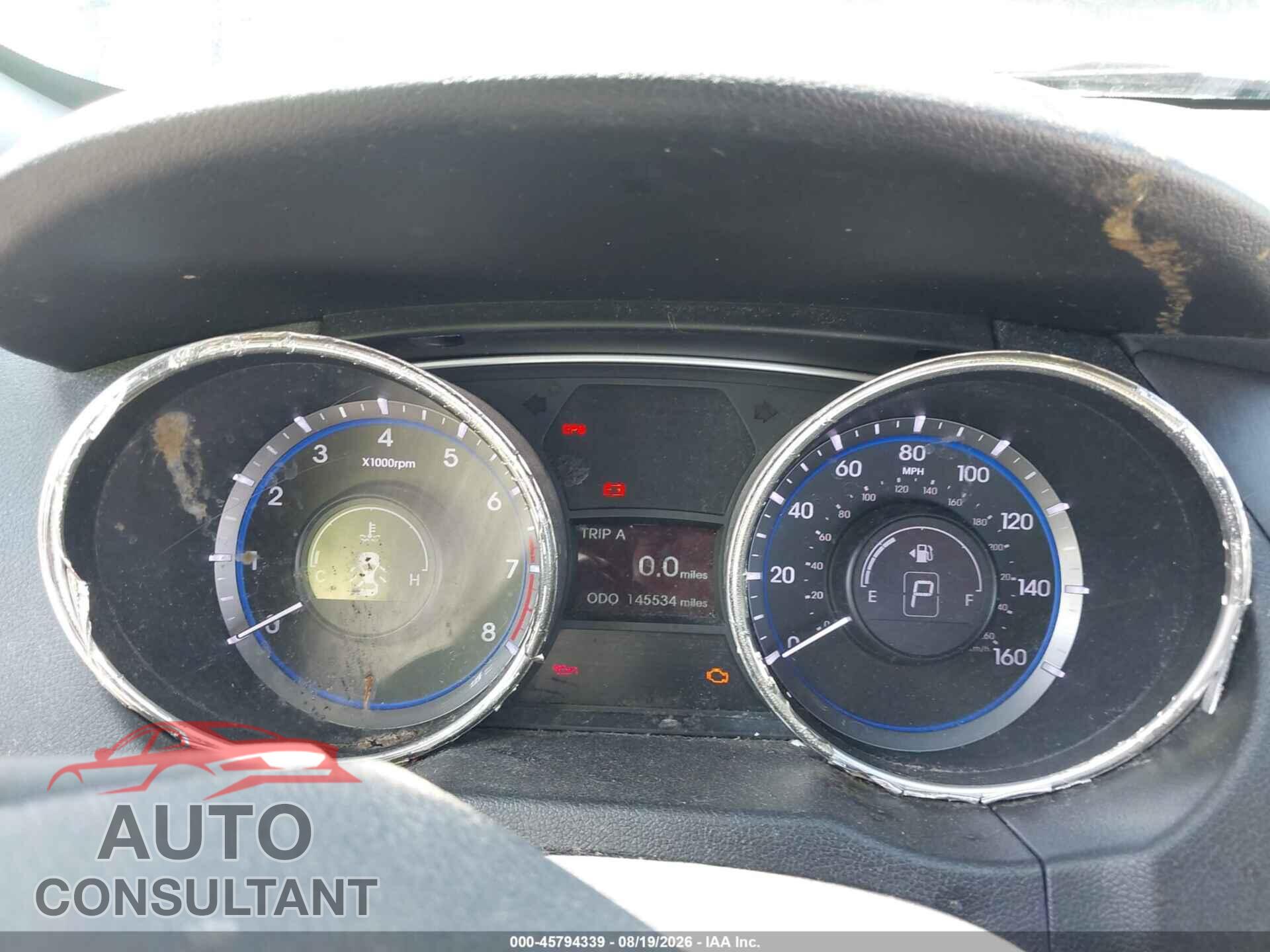 HYUNDAI SONATA 2012 - 5NPEB4AC7CH384057
