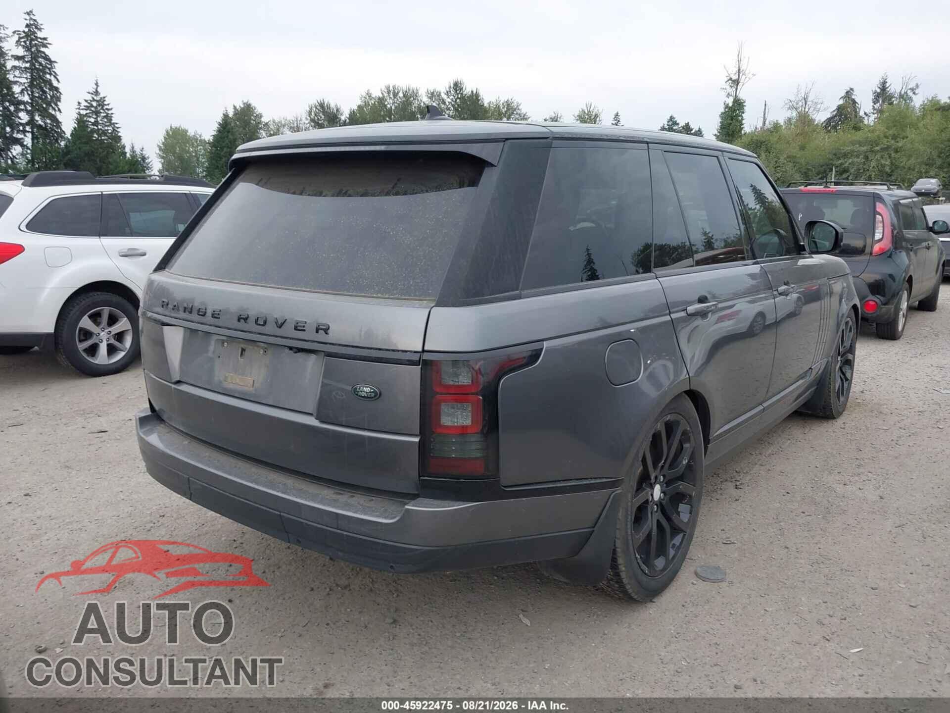LAND ROVER RANGE ROVER 2016 - SALGS2VF8GA245398