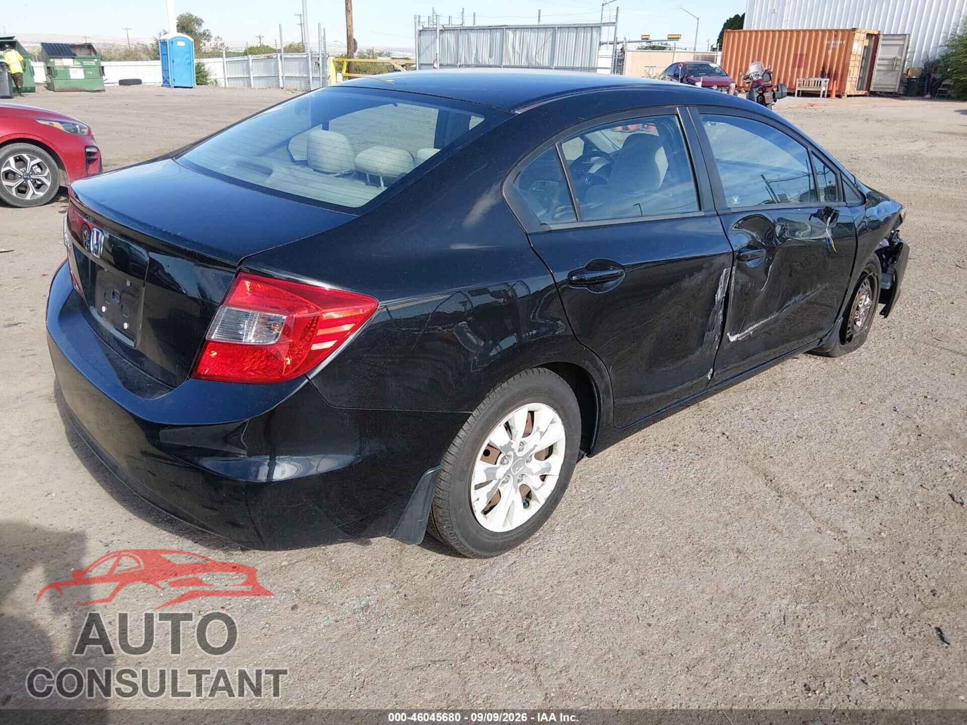 HONDA CIVIC 2012 - 19XFB2F56CE096098