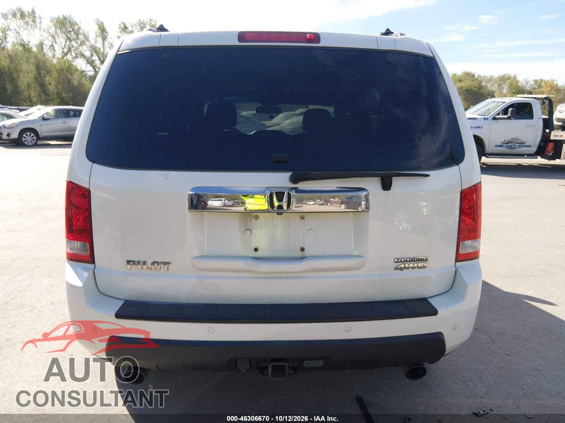 HONDA PILOT 2011 - 5FNYF4H93BB053971