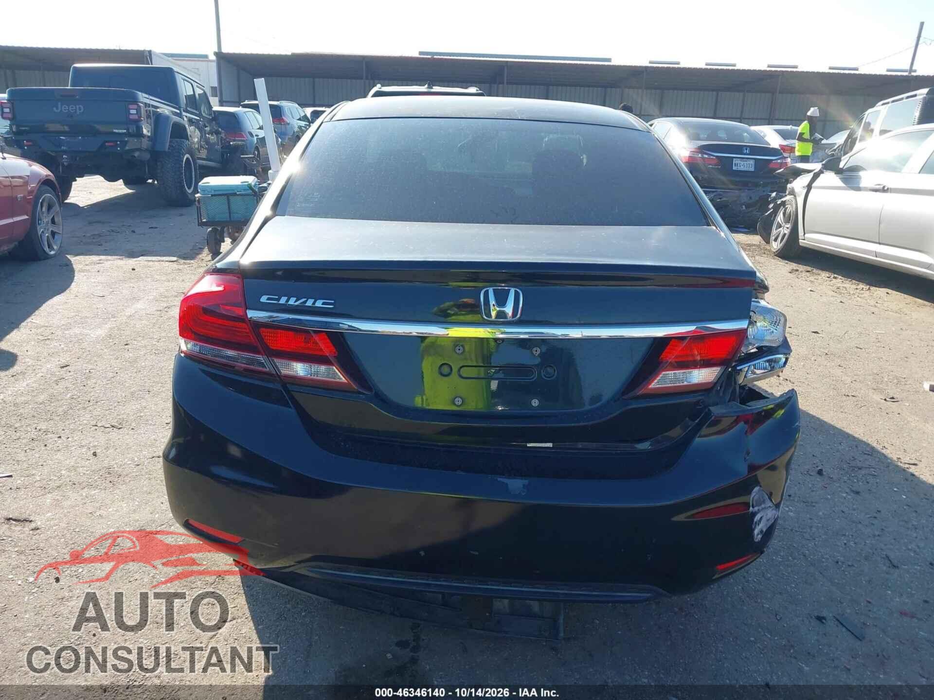HONDA CIVIC 2013 - 19XFB2F52DE287096