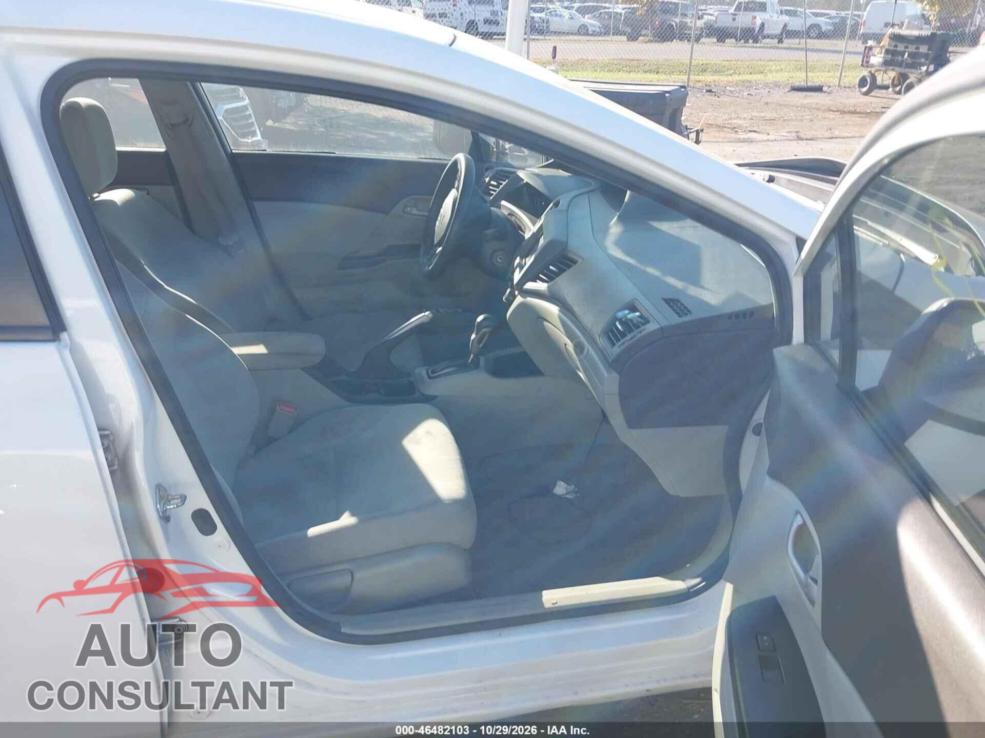 HONDA CIVIC 2012 - 2HGFB2F54CH611492