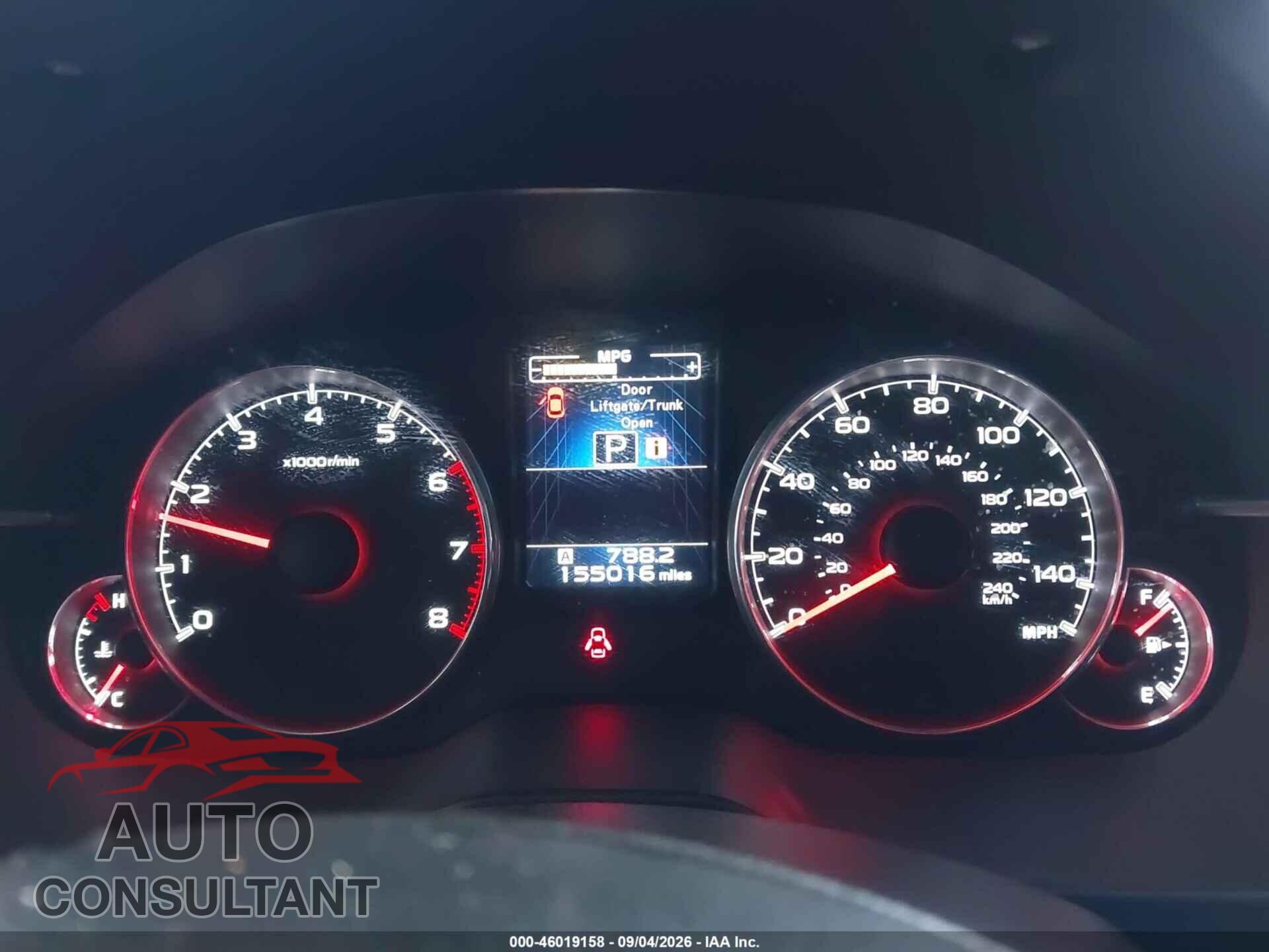SUBARU OUTBACK 2014 - 4S4BRBPC8E3215816