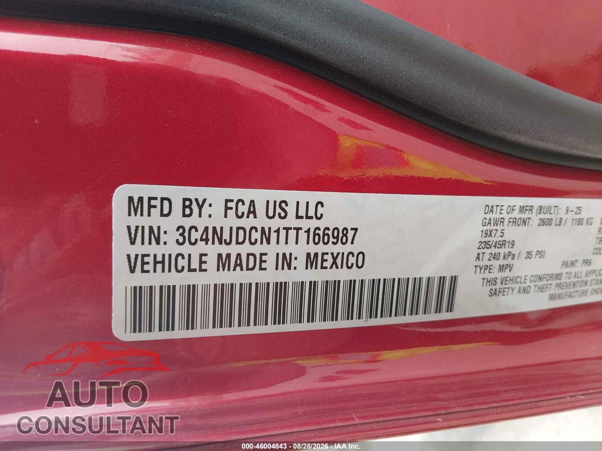 JEEP COMPASS 2026 - 3C4NJDCN1TT166987