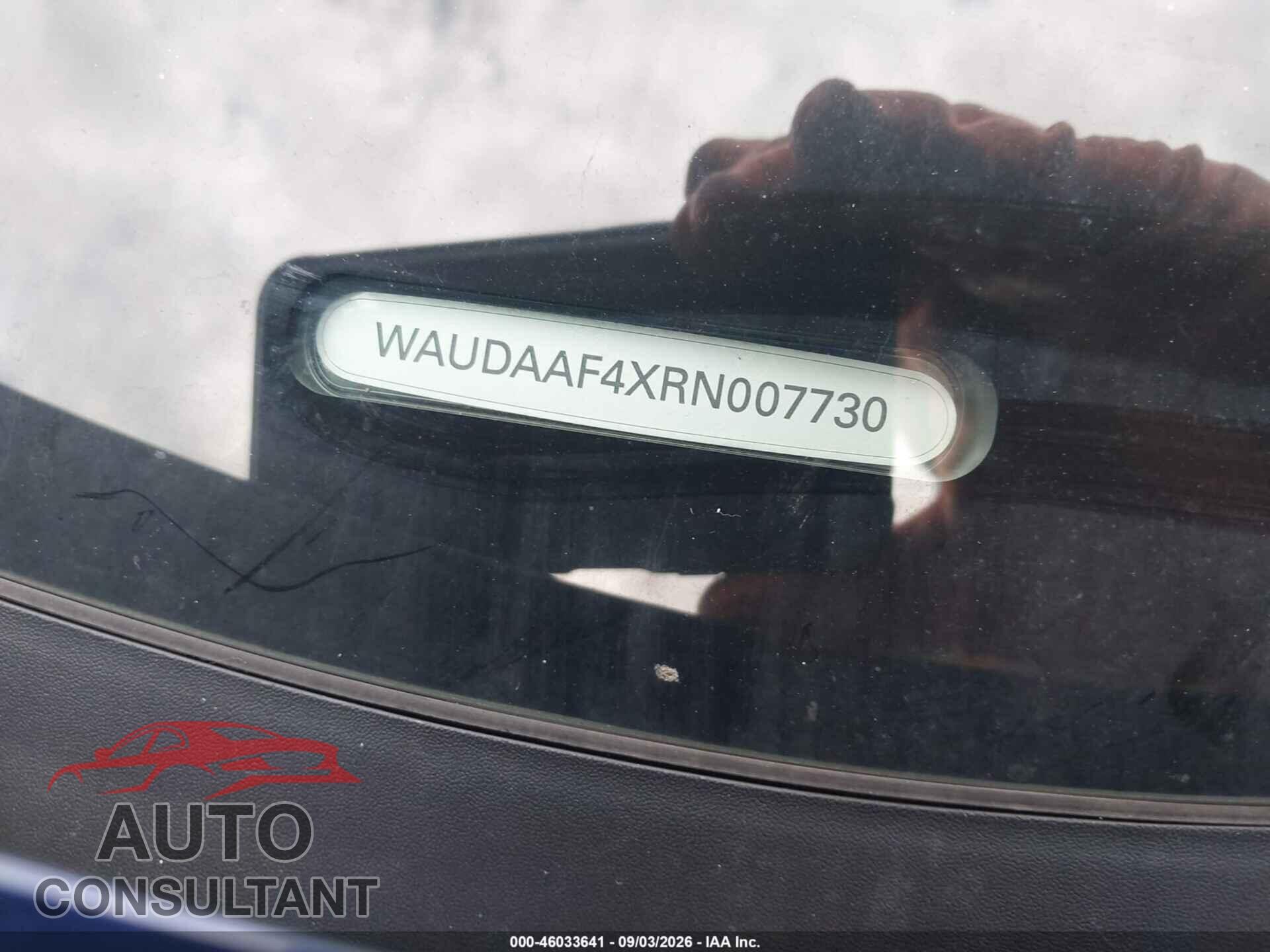 AUDI A4 2024 - WAUDAAF4XRN007730